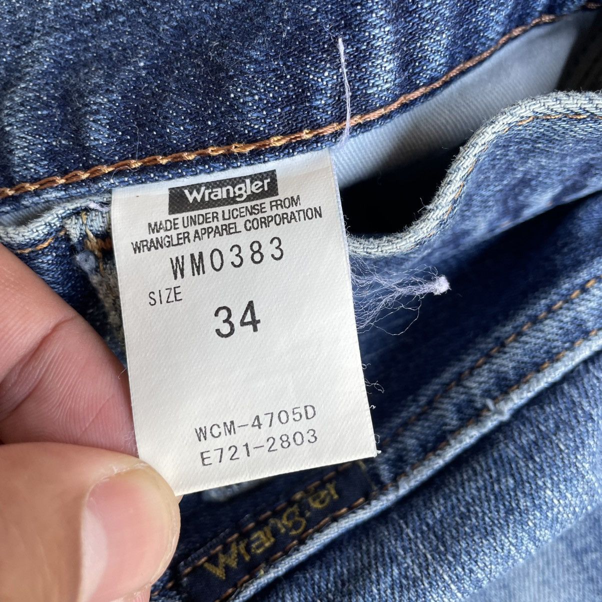 Wrangler 🔥Vintage Wrangler WM0383 Stoned Washed Distress Jeans Size US 34 / EU 50 - 12 Thumbnail