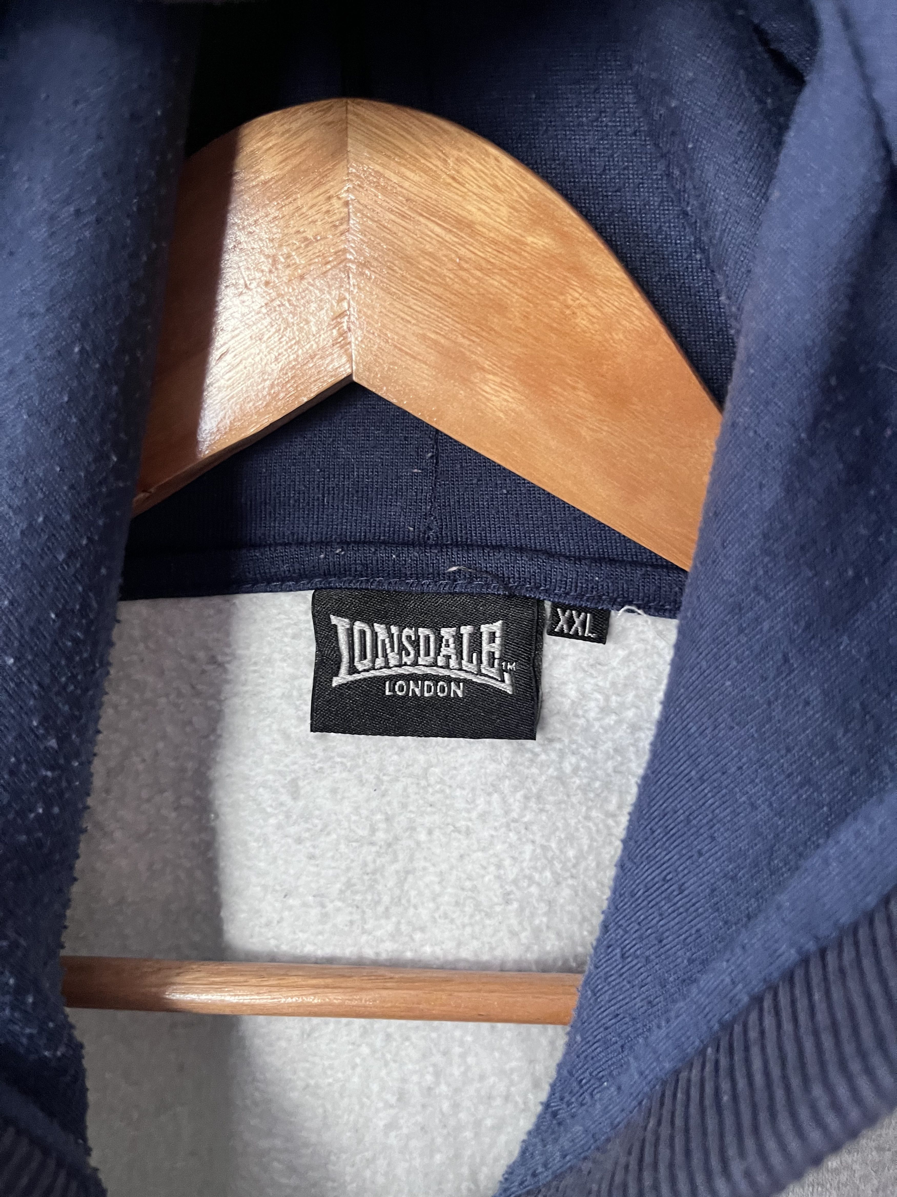 Lonsdale Vintage Lonsdale London Zip Hoodie Punk Mod Casuals Y2K Gray Size US XXL / EU 58 / 5 - 8 Thumbnail