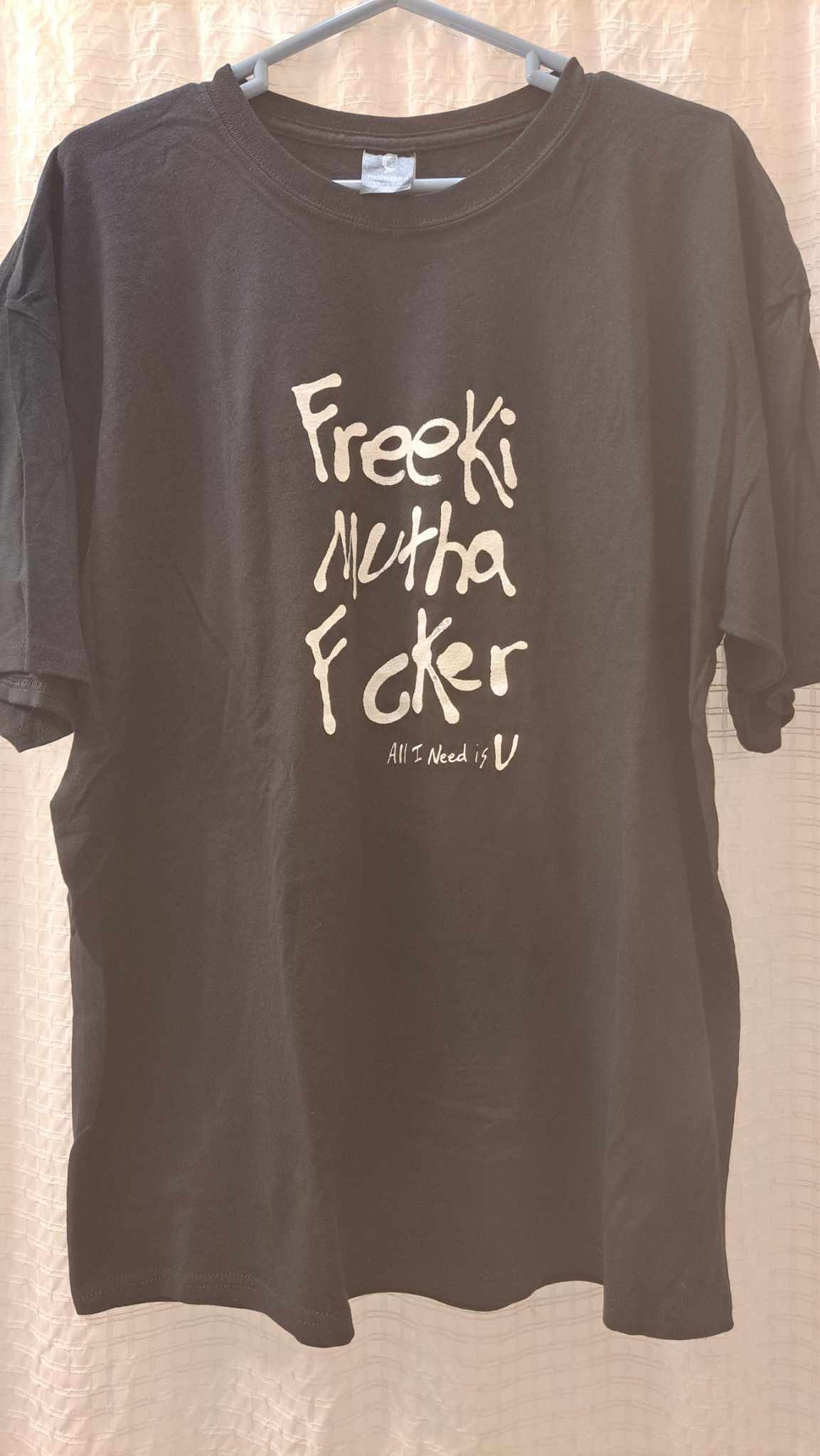image of Moodymann Freeki Mutha Fcker XL T-Shirt in Black, Men's