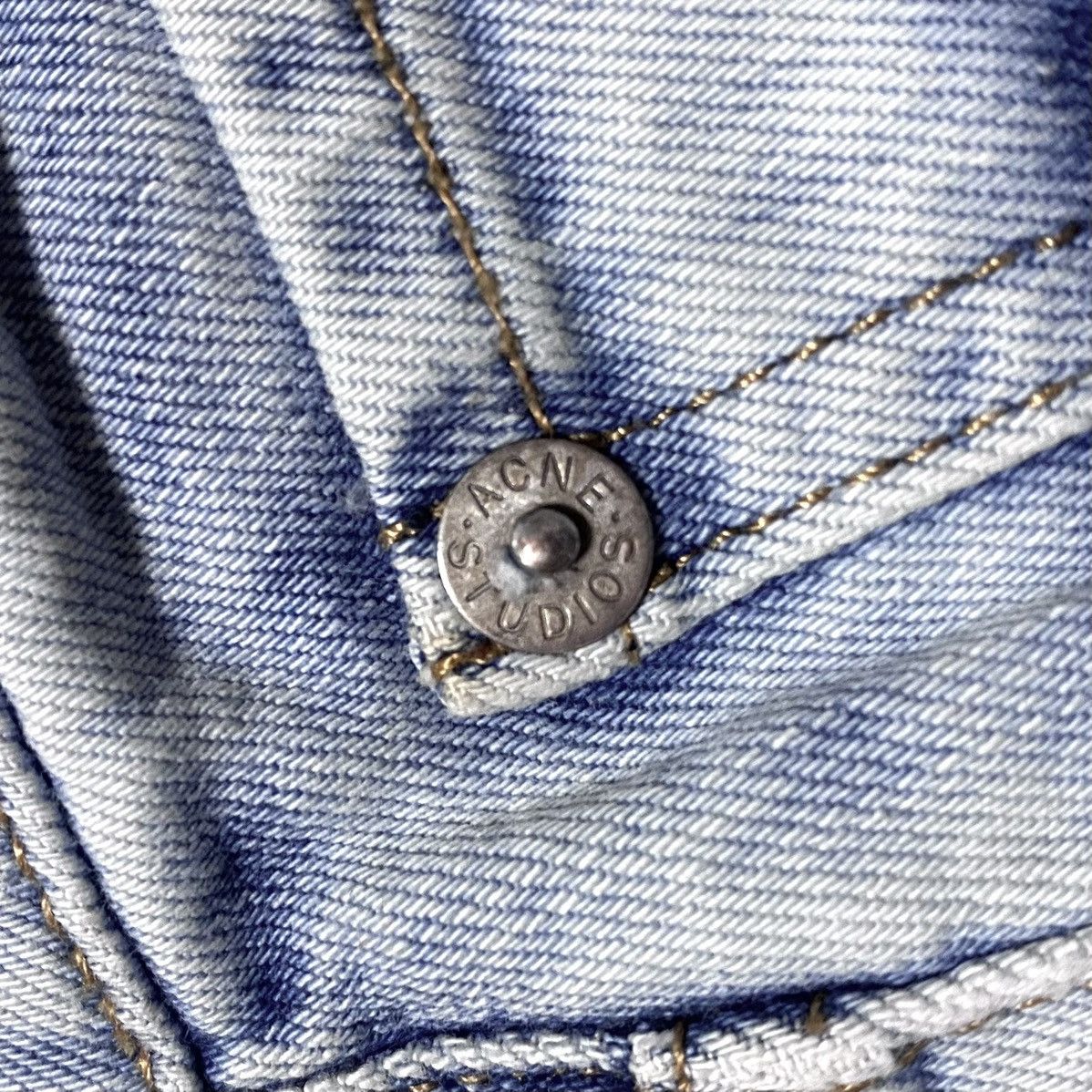 Acne Studios Women’s Acne Studios Flex S Silver Vint Bleached Denim Jeans Size 26" / US 2 / IT 38 - 12 Thumbnail