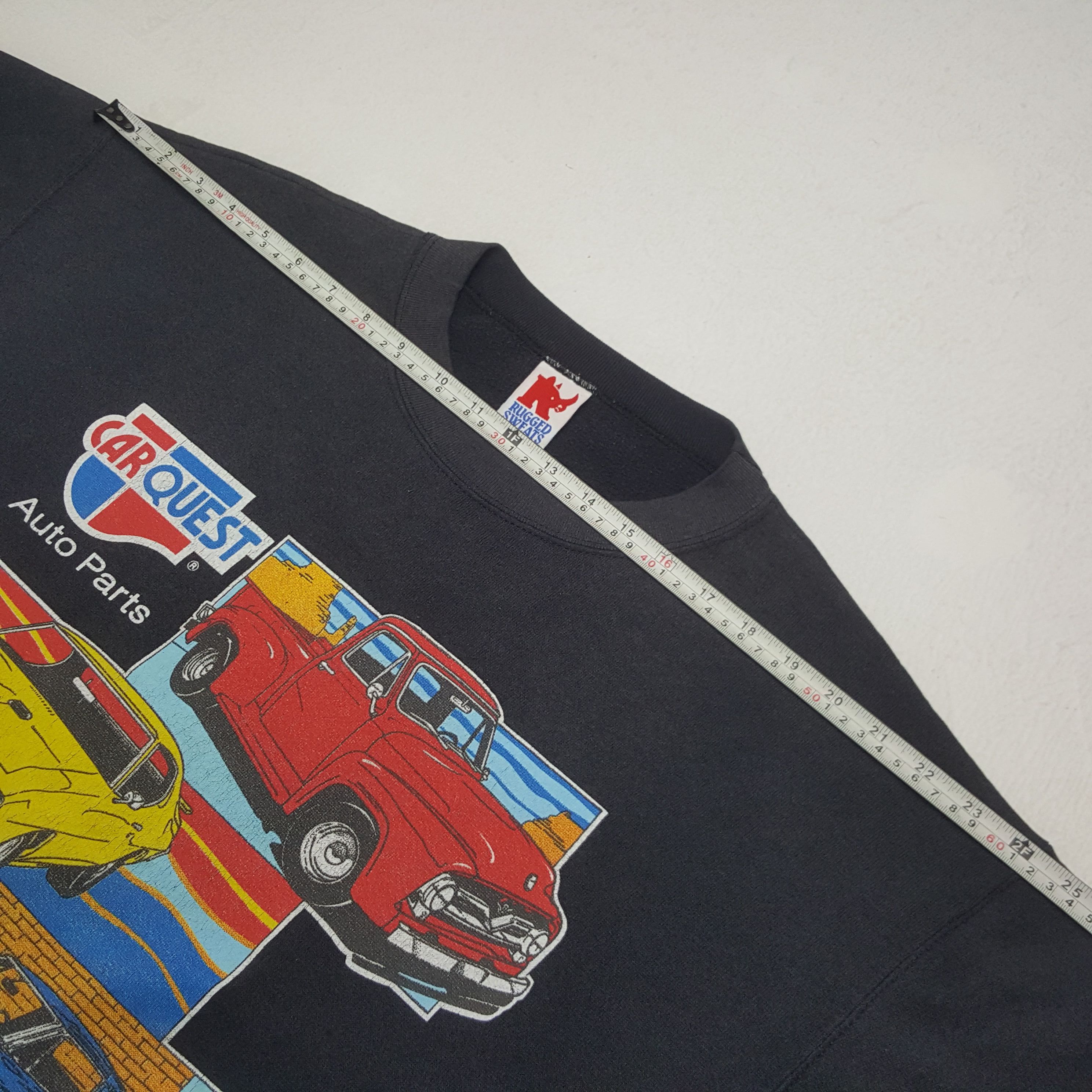 Vintage Vintage Car Quest Auto Parts Racing Style Sweatshirt C278N30 Size US L / EU 52-54 / 3 - 5 Thumbnail
