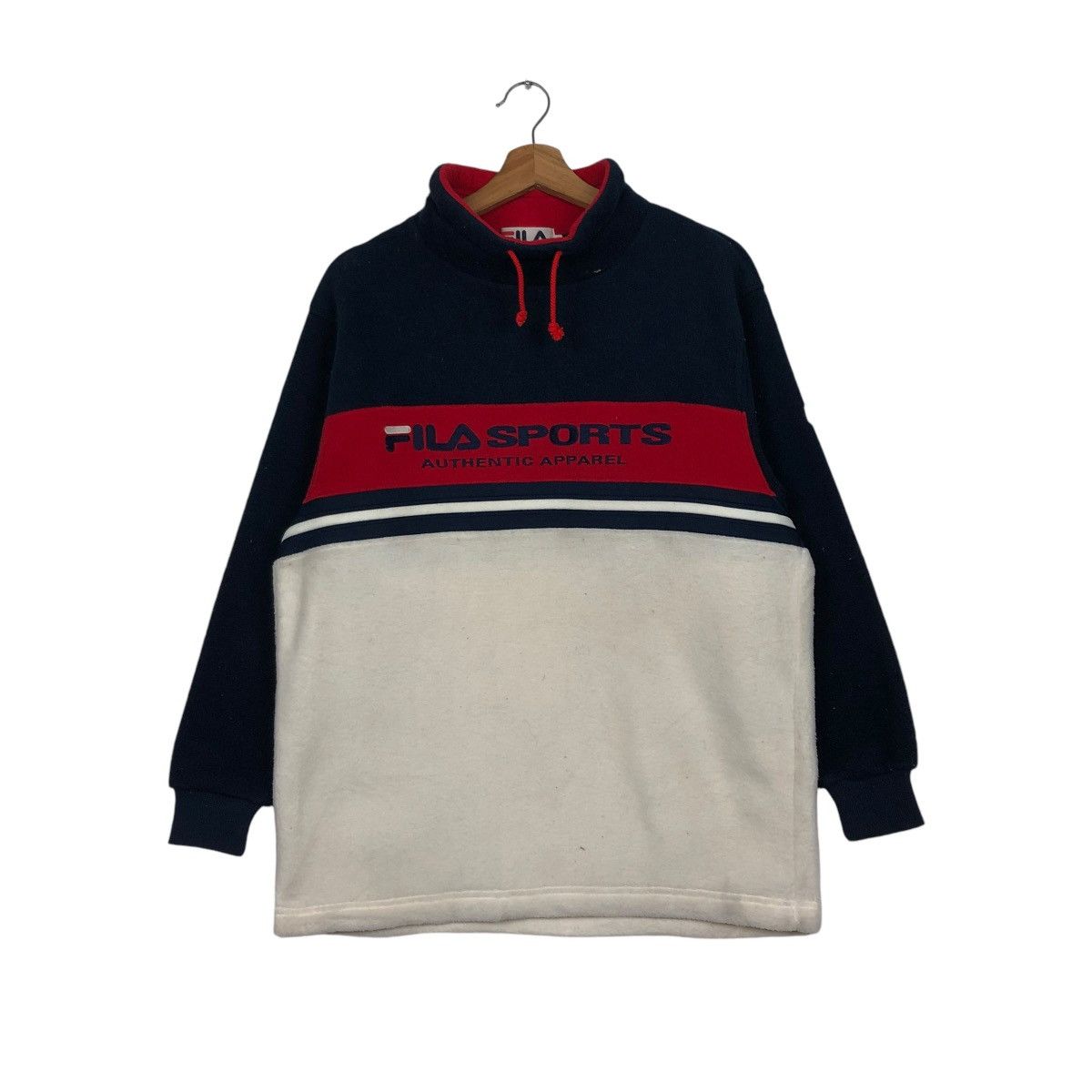 Japanese Brand × Vintage 🔥VINTAGE SWEATSHIRT PULL OVER FILA SPORTS BIG LOGO Size US S / EU 44-46 / 1 - 3 Thumbnail