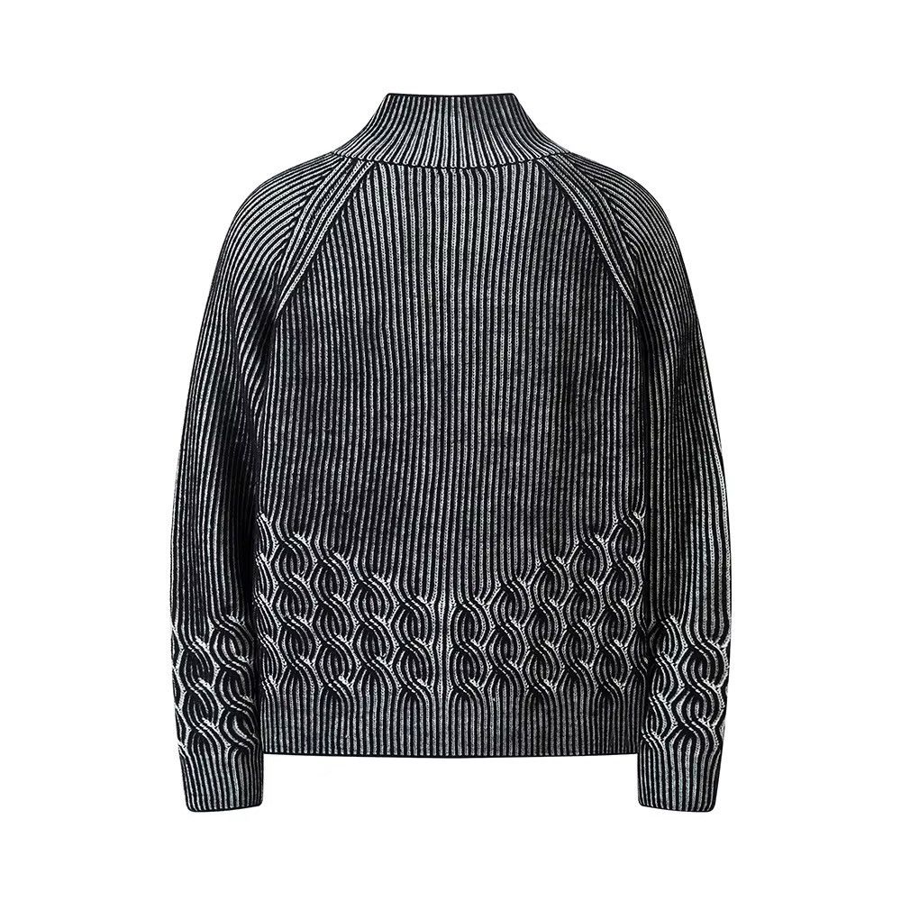 Designer × Vintage Streetwear Design Washed Zipper Retro Jacket Sweater Size US L / EU 52-54 / 3 - 2 Thumbnail