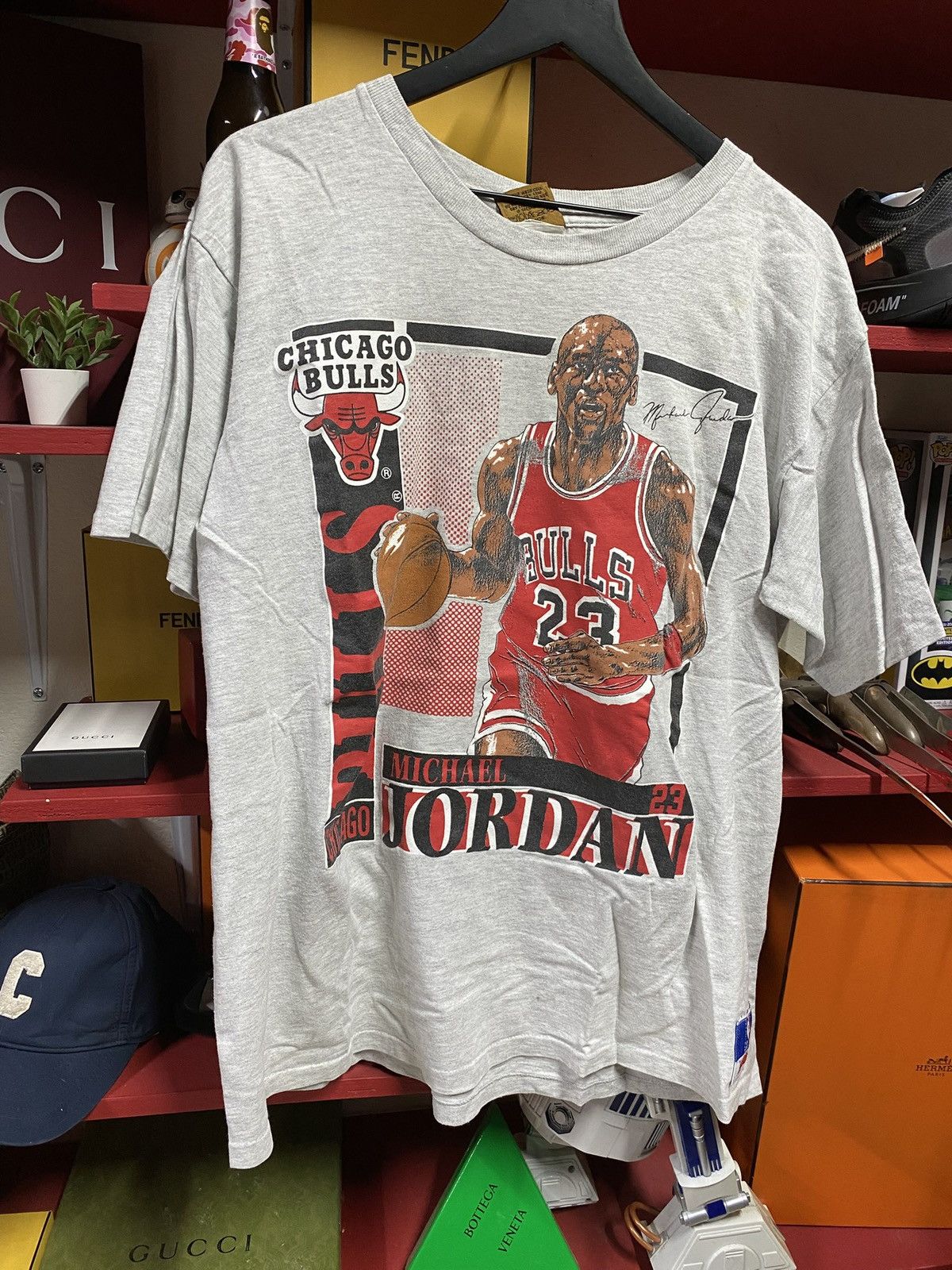 Vintage Vintage 90’s Michael Jordan T-Shirt Vtg Chicago Bulls Large Size US L / EU 52-54 / 3 - 1 Thumbnail