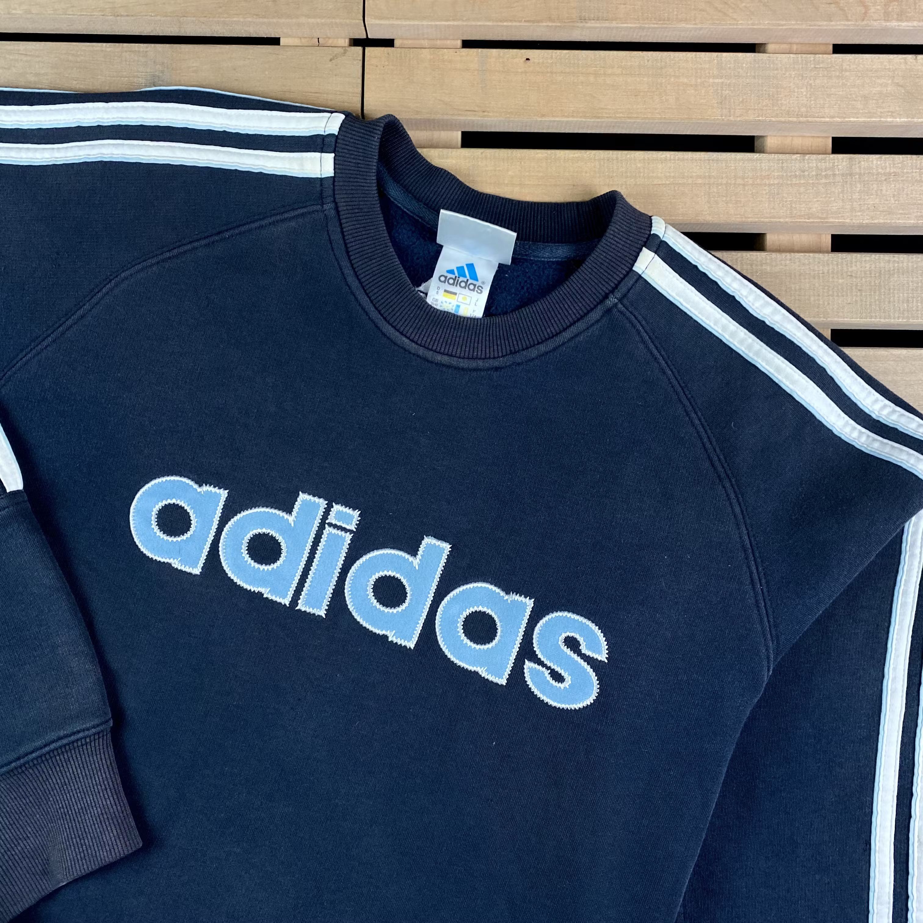 Adidas × Vintage Mens Sweatshirt Adidas Vintage Big Logo Size M Size US M / EU 48-50 / 2 - 2 Thumbnail