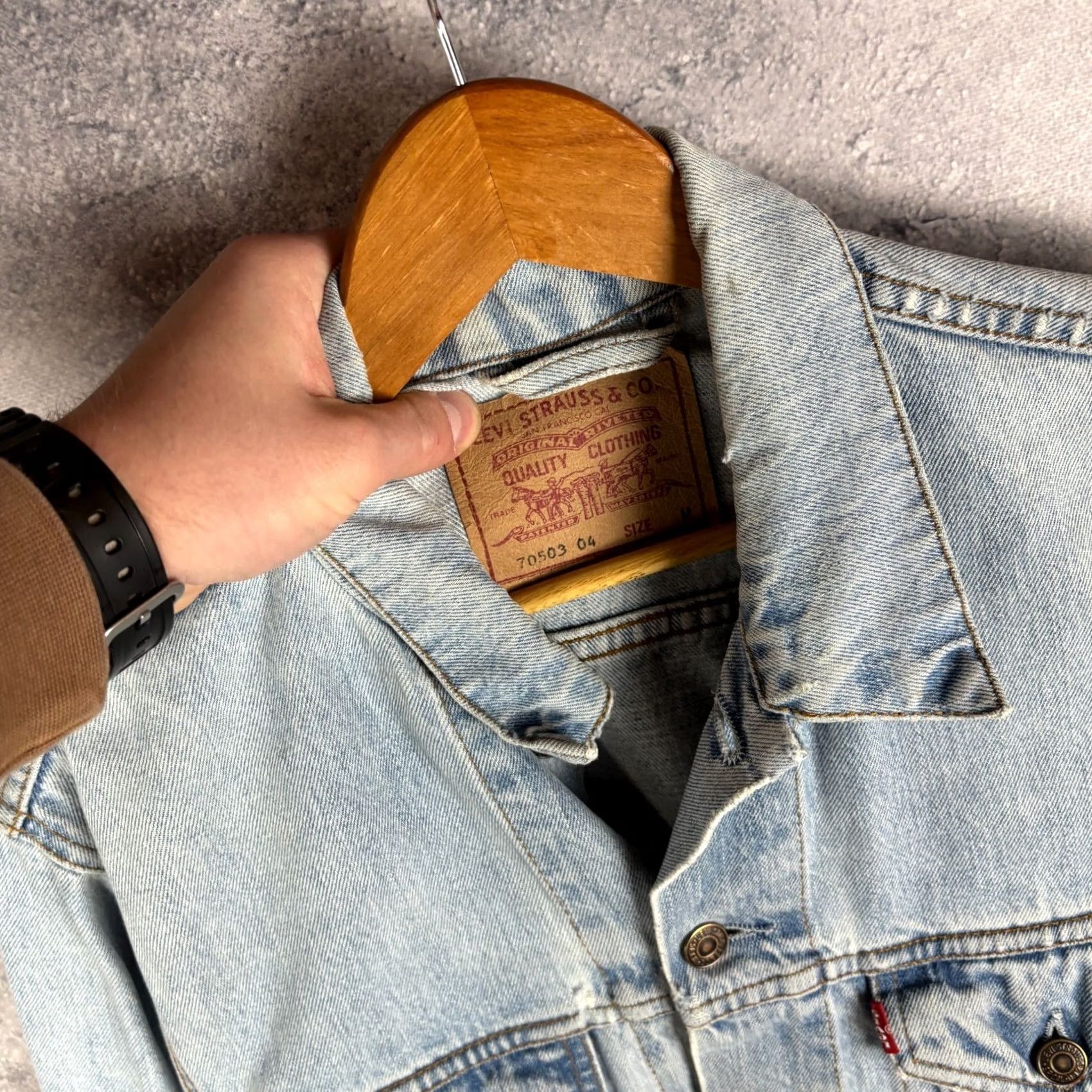 Levi's Levi's Denim Jacket Blue Cotton Size M Men Jacket Denim Blue M Size US M / EU 48-50 / 2 - 2 Thumbnail
