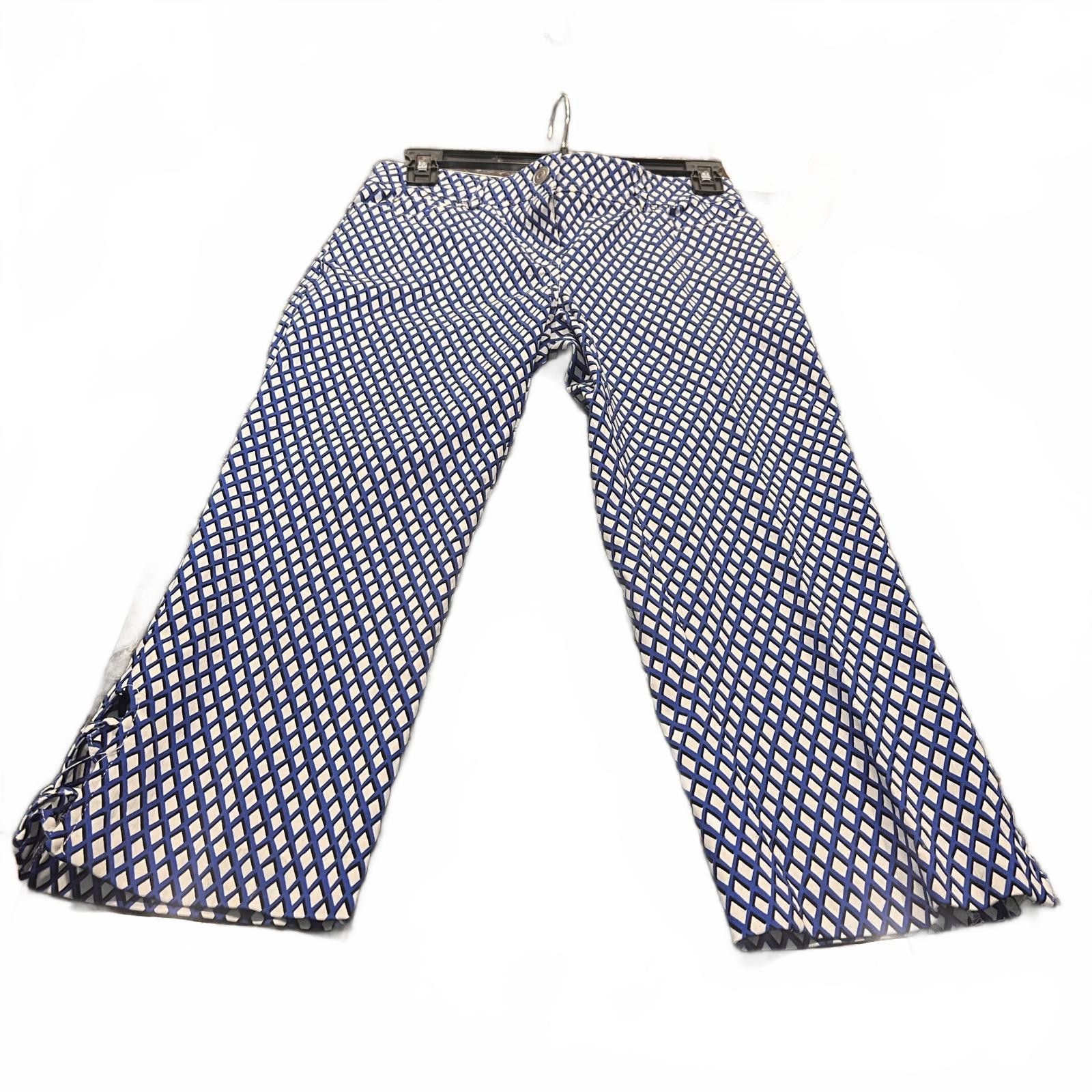 Other Verve Blues Women's Amalfi Blu Drop Shadow Casual Pants Size 28" / US 6 / IT 42 - 1 Thumbnail