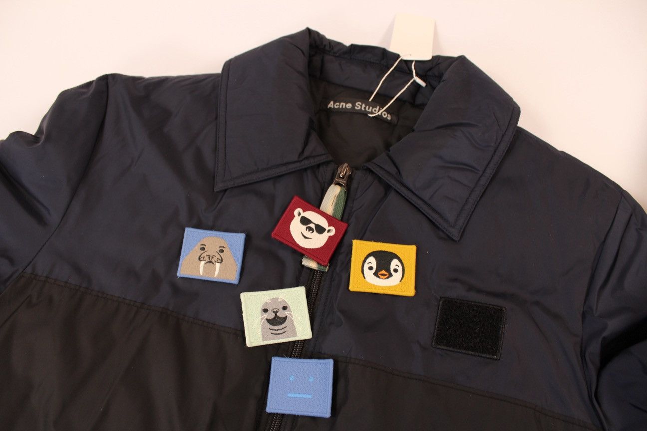 Acne Studios Acne Studios Face Patch Padded Bomber Jacket 'Navy' Size US S / EU 44-46 / 1 - 5 Thumbnail