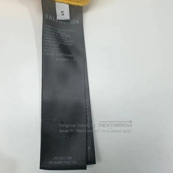 Balenciaga Balenciaga Yellow Logo Print Short Sleeve T. Size US S / EU 44-46 / 1 - 6 Thumbnail