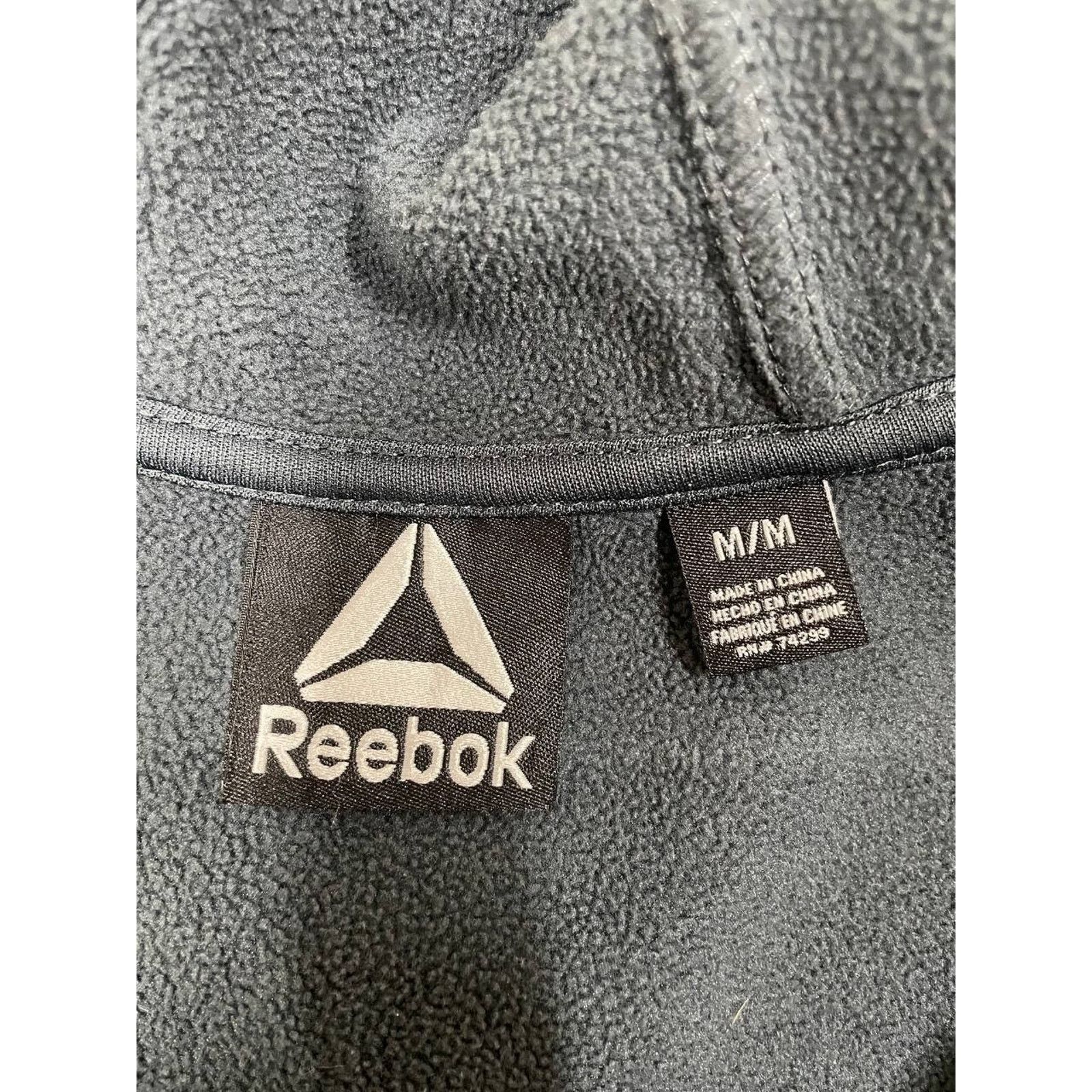 Reebok Vintage Reebok Black Full Zip Fleece Hoodie Jacket Size M Size US M / EU 48-50 / 2 - 7 Thumbnail