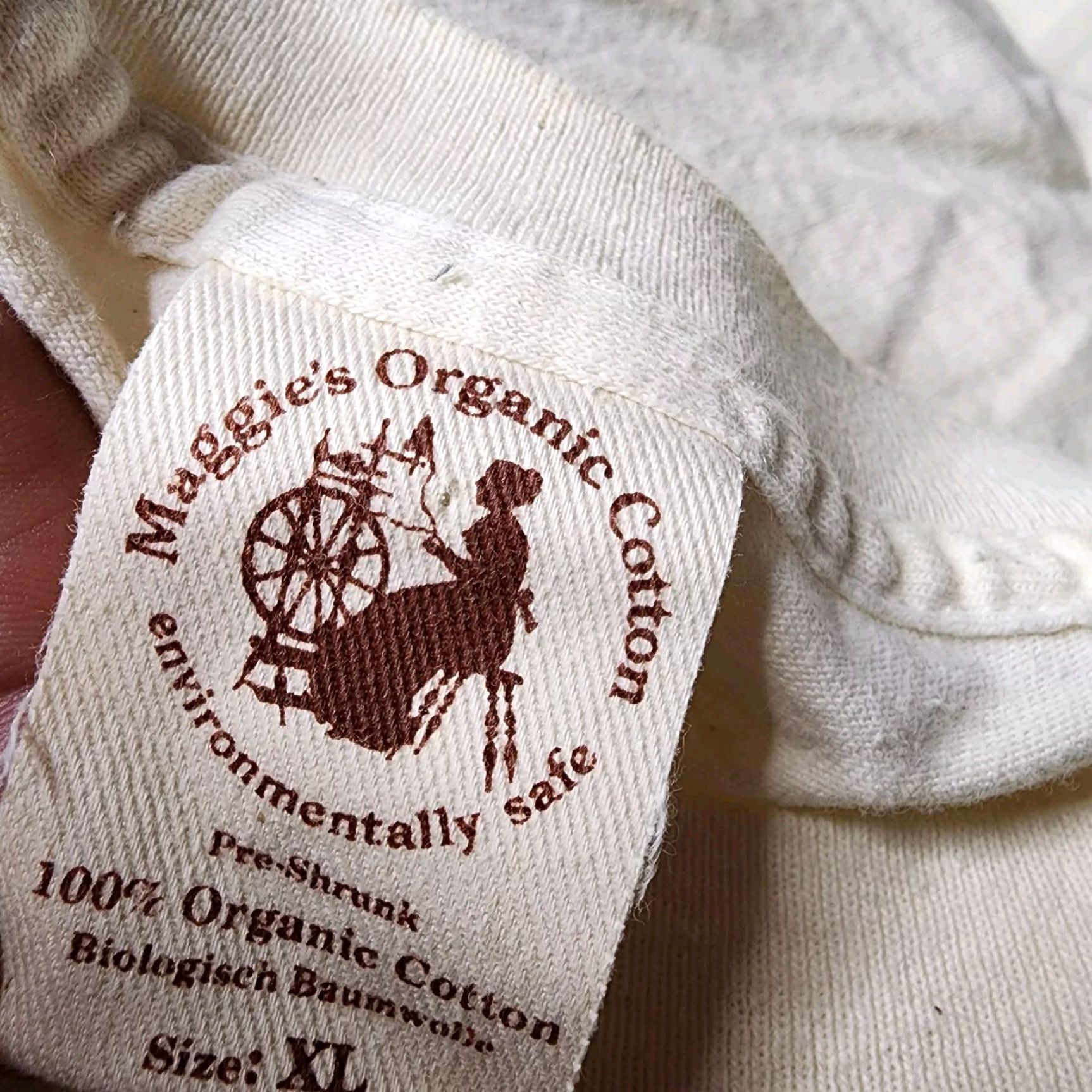 Vintage VINTAGE Maggie's T-Shirt Mens XL They Were Here First Stitch 90s Graphic Tee Beige 1990s Size US XL / EU 56 / 4 - 7 Thumbnail