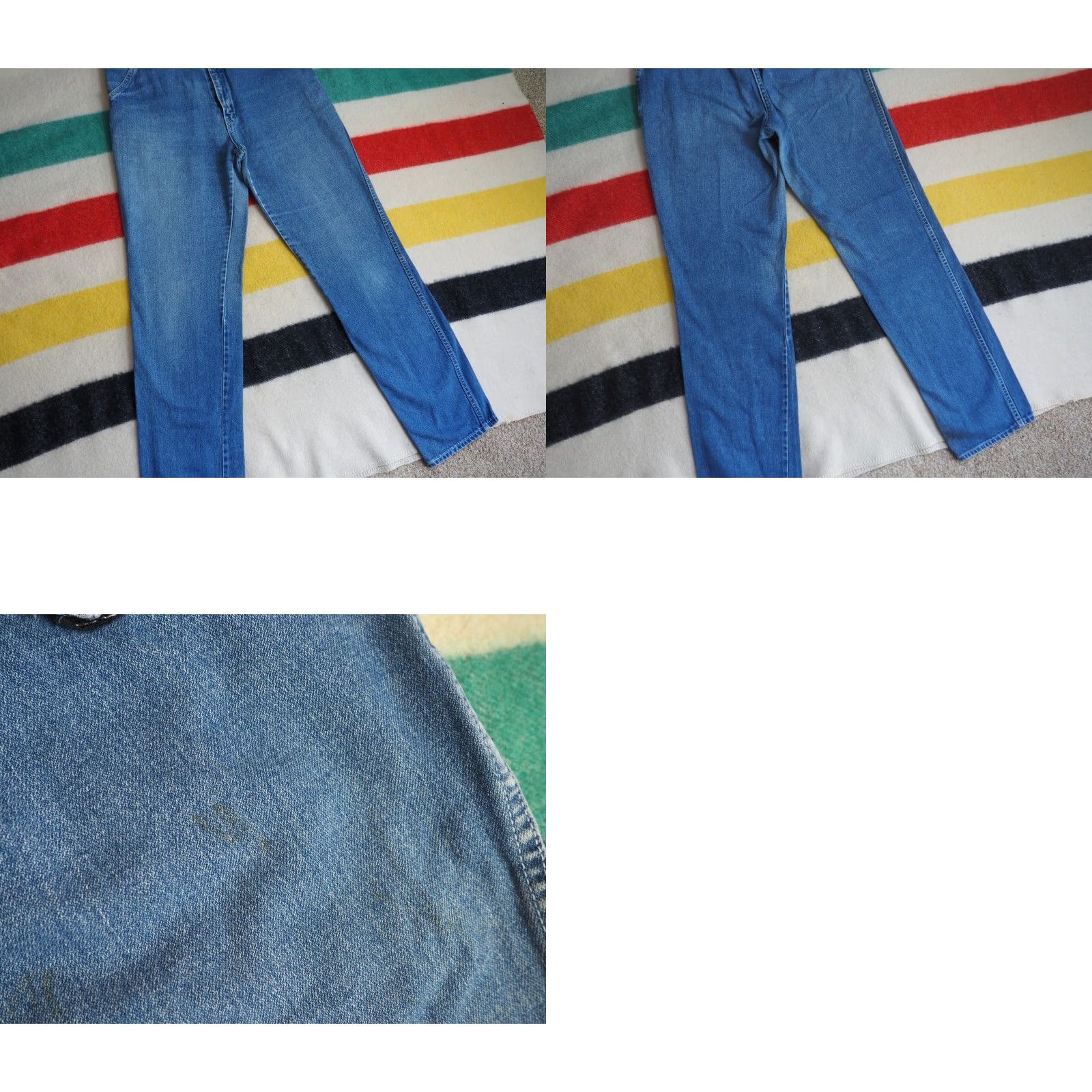 Vintage VTG 80s Normandee Rose High Waist Denim Jeans 28x31 Mom Womens Blue 1980s Look New Wave Pants Size 28" / US 6 / IT 42 - 8 Thumbnail