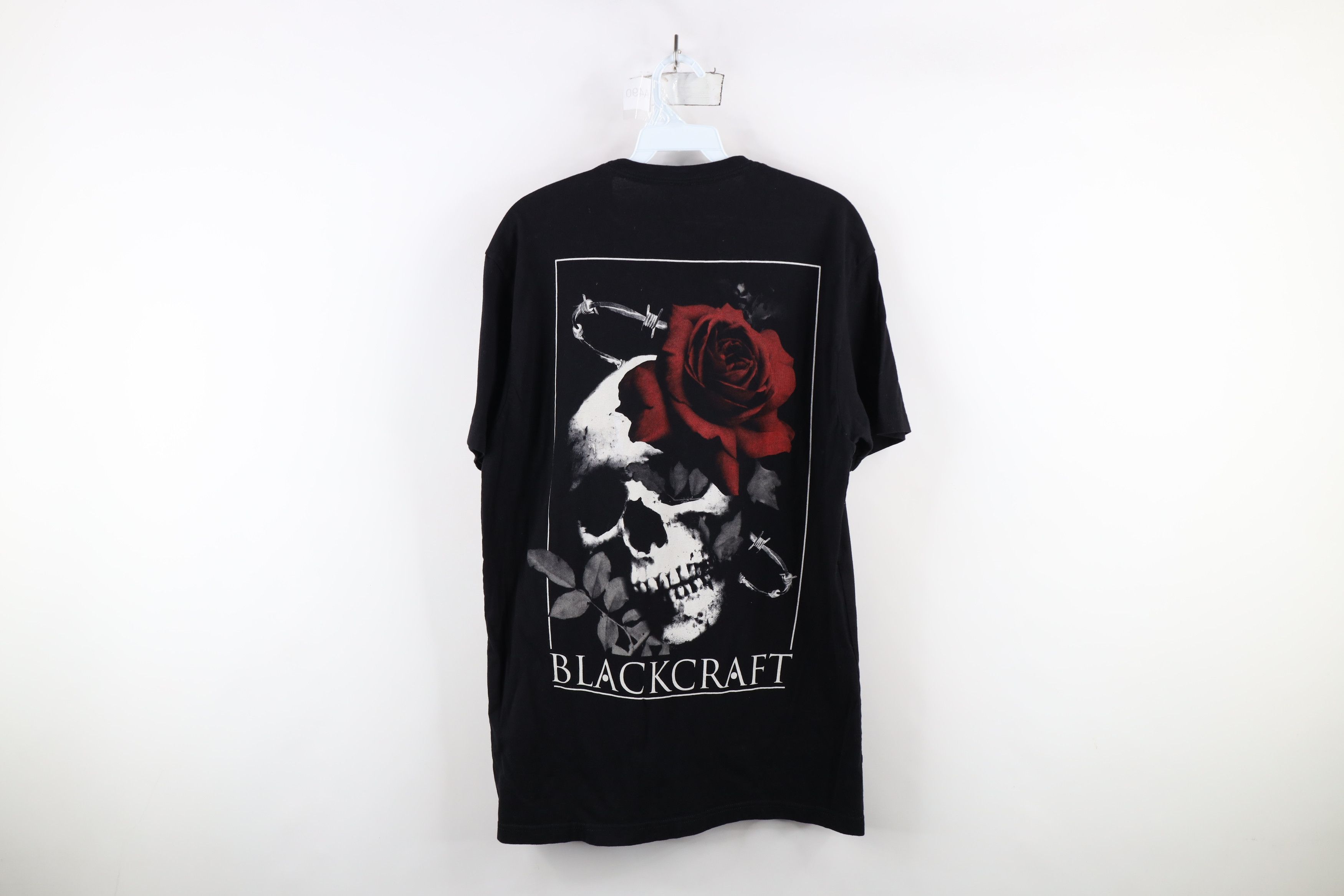 Vintage Y2K Black Craft Streetwear Skull Rose Barbed Wire T-Shirt Size US M / EU 48-50 / 2 - 12 Thumbnail