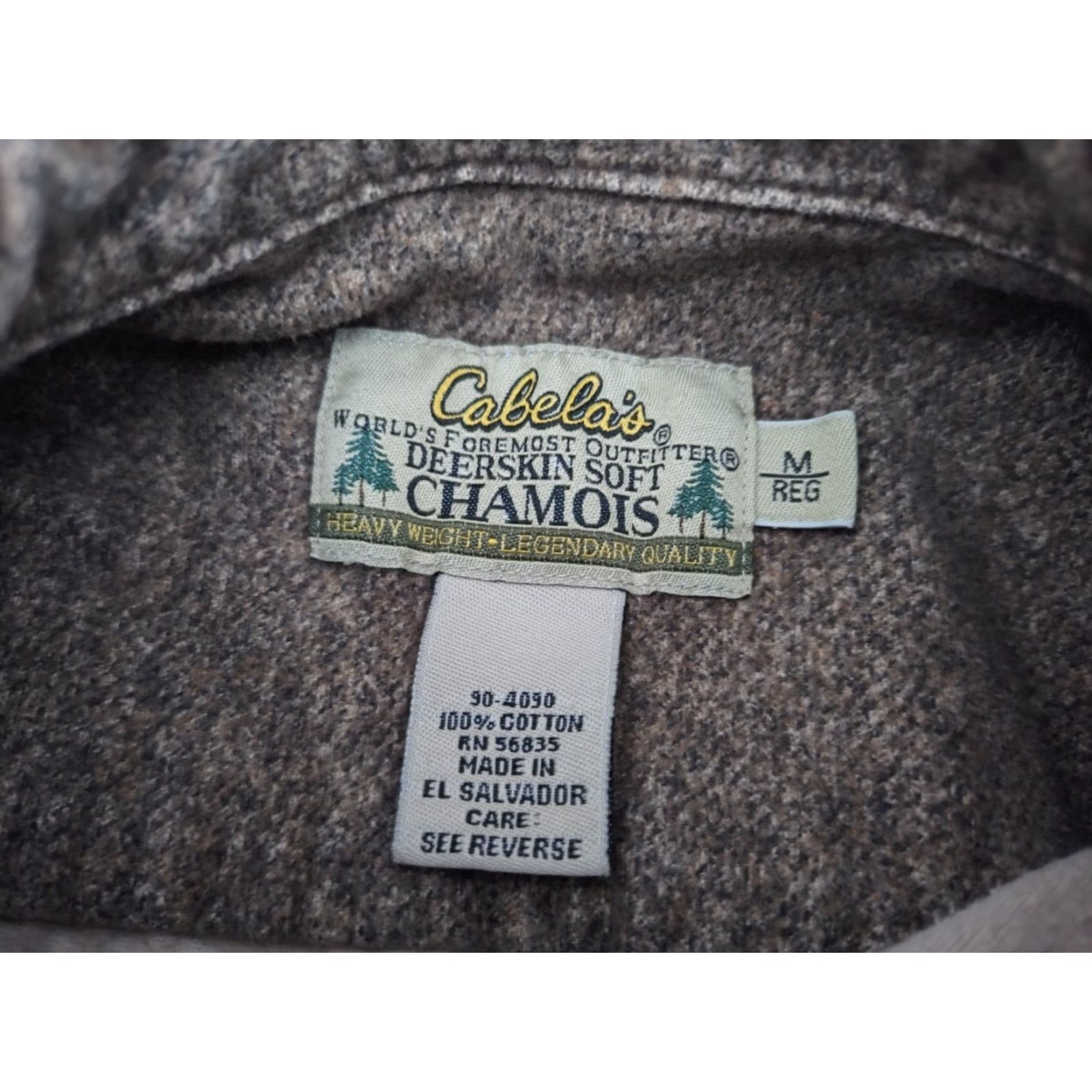 Vintage VINTAGE Cabela's Men's Shirt Medium Brown Flannel Button Up Casual Outdoor 90s Size US M / EU 48-50 / 2 - 4 Thumbnail