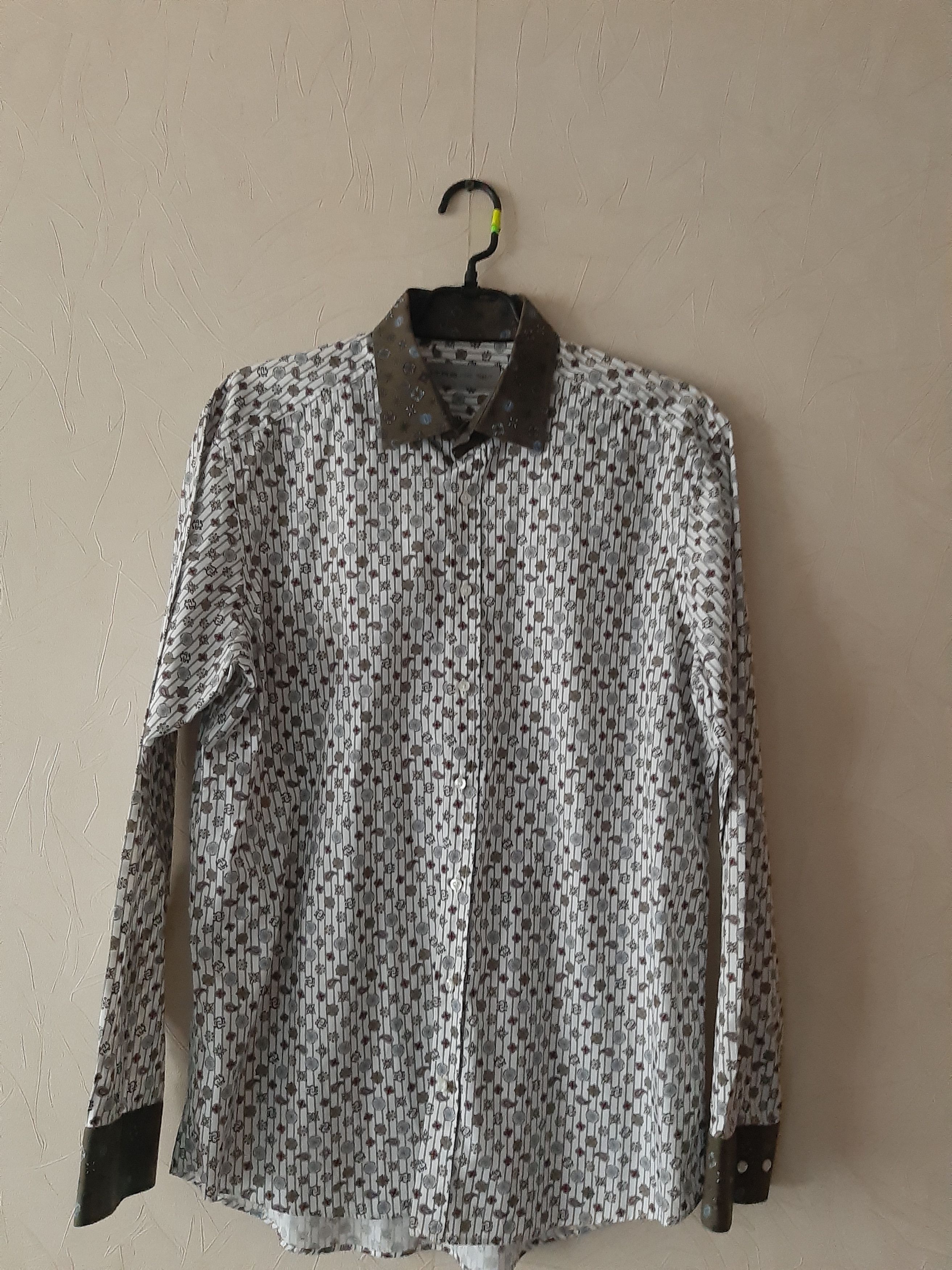 Etro Etro 42 All Over Print Pattern Long Sleeve Button up shirt Size US L / EU 52-54 / 3 - 1 Thumbnail
