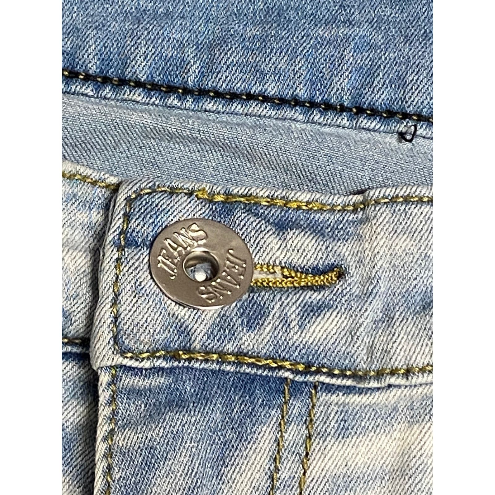 & Other Stories MANS Mens 34 Light Wash Skinny Jeans Ankle Zipper Pre Owned Size 34 - 2 Thumbnail