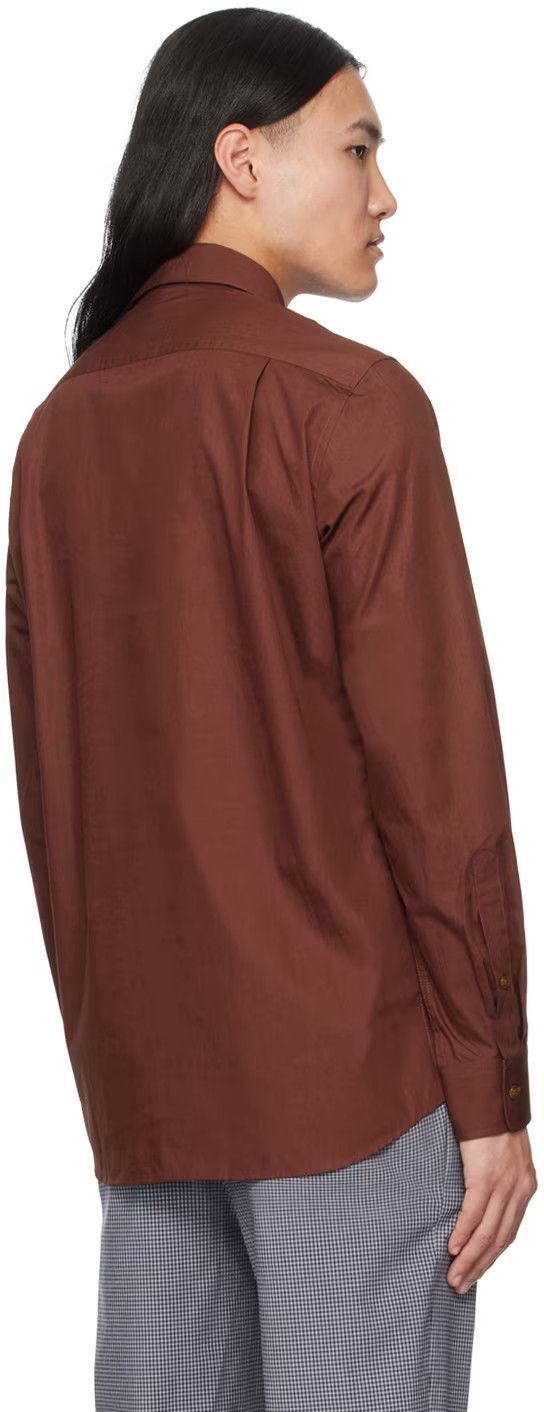 Vivienne Westwood o1f1d3z0525 Poplin Shirt in Brown Size US L / EU 52-54 / 3 - 3 Thumbnail