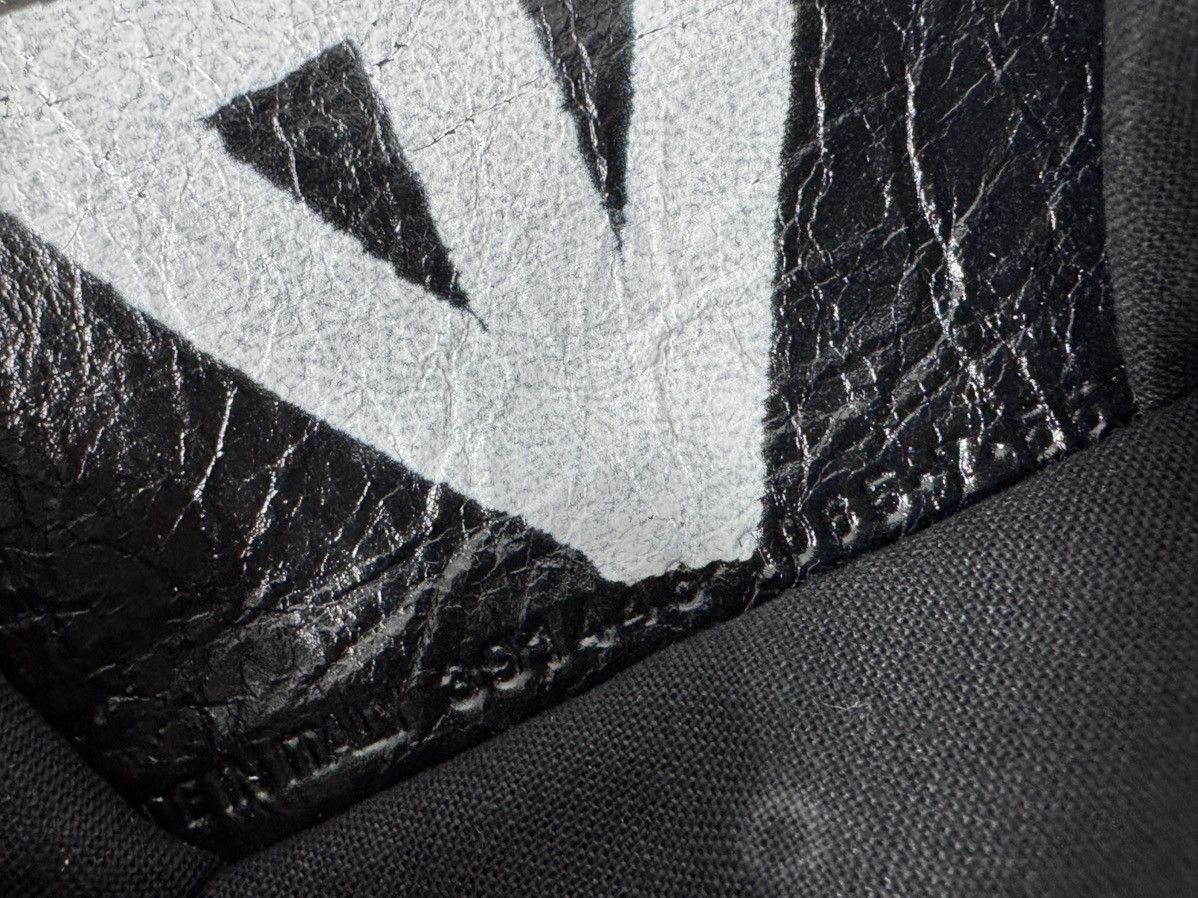 Balenciaga Balenciaga Graffiti Papier Flap Leather Mini Wallet Black Size ONE SIZE - 5 Thumbnail