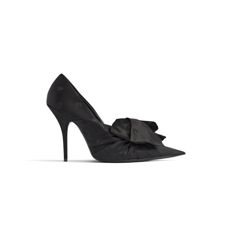 Balenciaga o1tr1nto1225 Knife Lavalière Pumps in Black Size US 11 / IT 41 - 1 Thumbnail