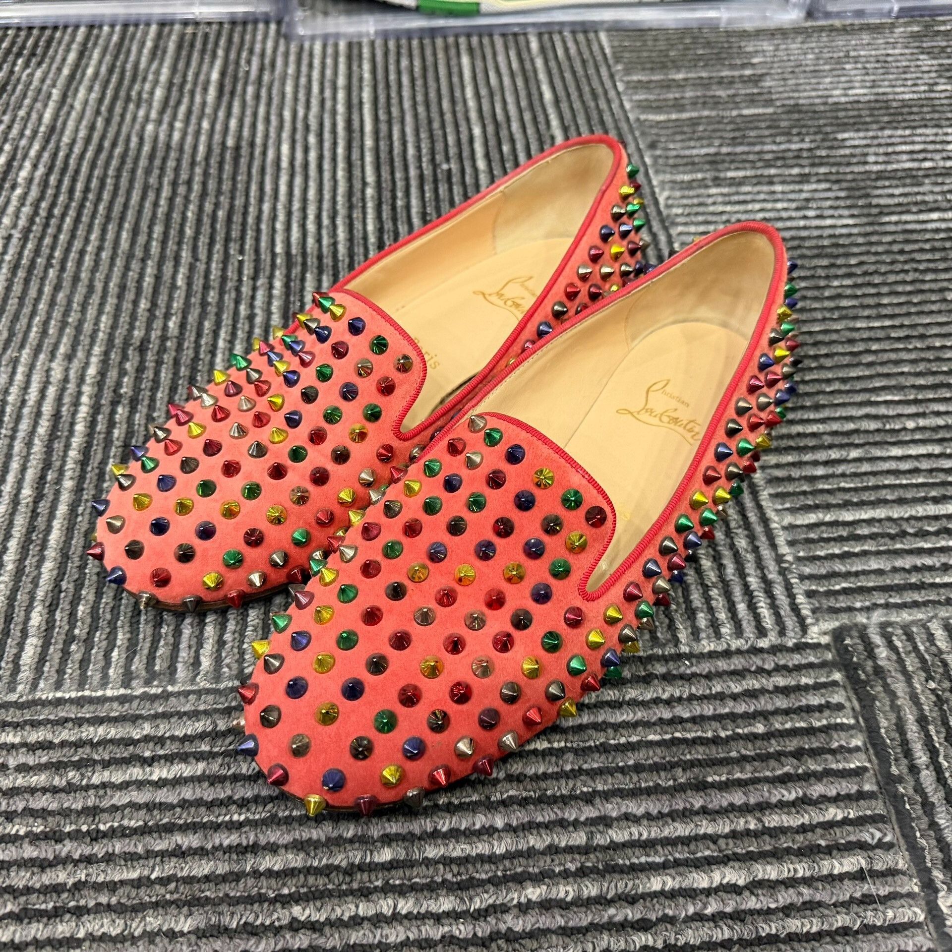 Christian Louboutin Christian Louboutin Red Lowtop Sneakers us_8 Women Size US 8 / IT 38 - 1 Thumbnail