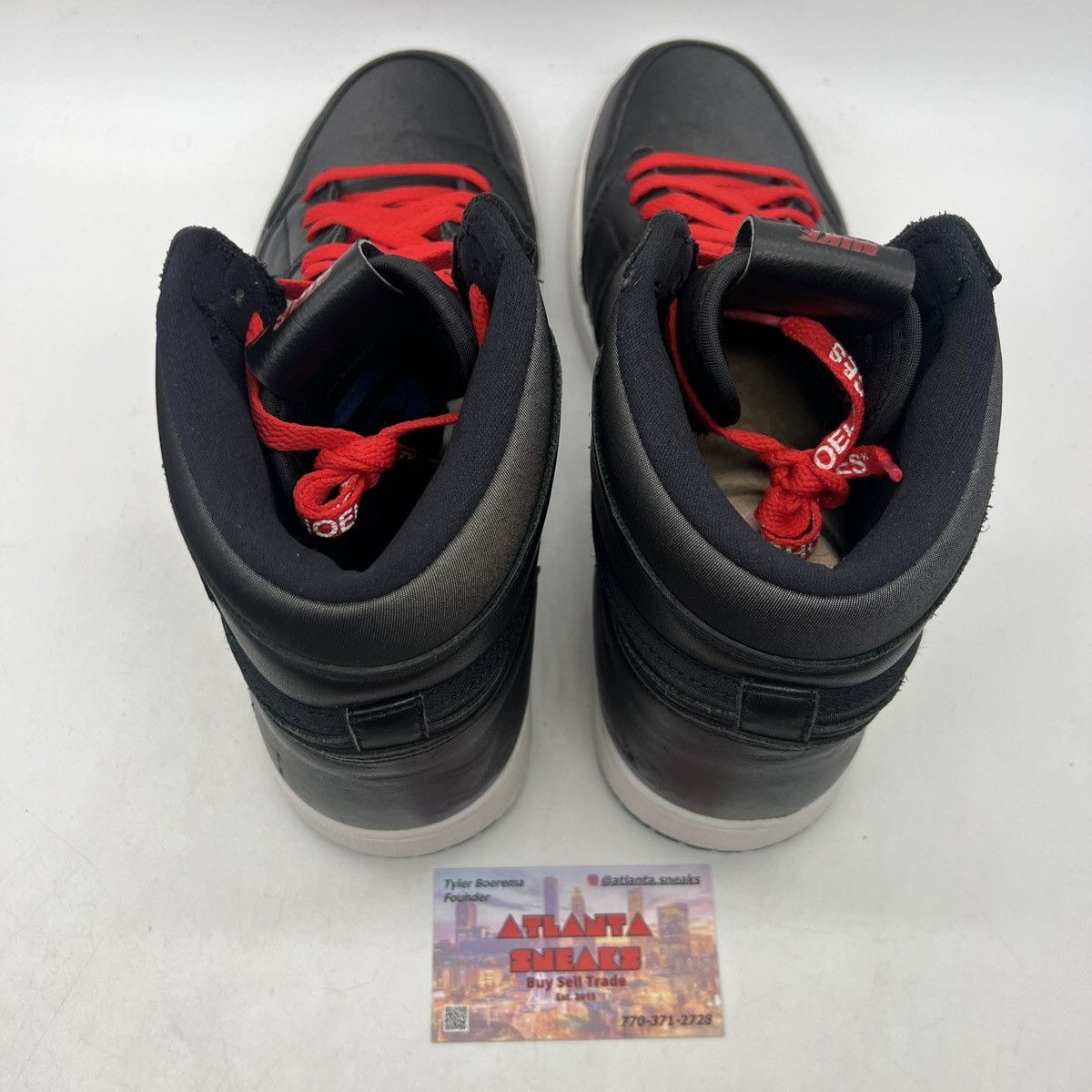Nike Air Jordan 1 high black gym red Size US 14 / EU 47 - 6 Thumbnail