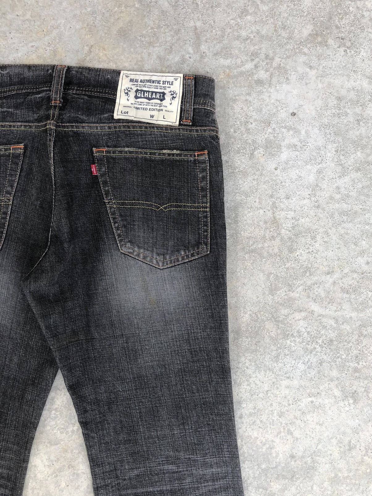 If Six Was Nine Japanese Glheart Flared Jeans Distressed Jeans Size US 33 - 10 Thumbnail