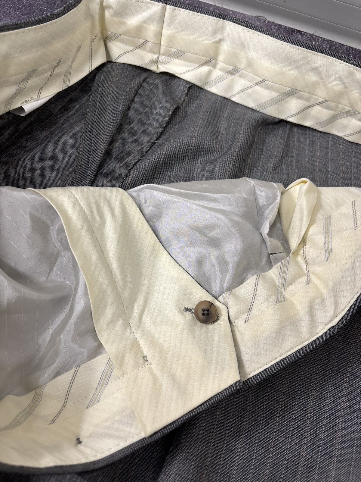 Other Bespoke Dormeuil Men’s 2-Piece Grey Pinstripe Wool Suit Size 52R - 19 Thumbnail
