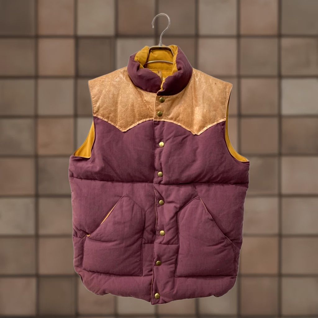 Warehouse WAREHOUSE Vest Puffer Vest Brown M Men Size US M / EU 48-50 / 2 - 1 Thumbnail