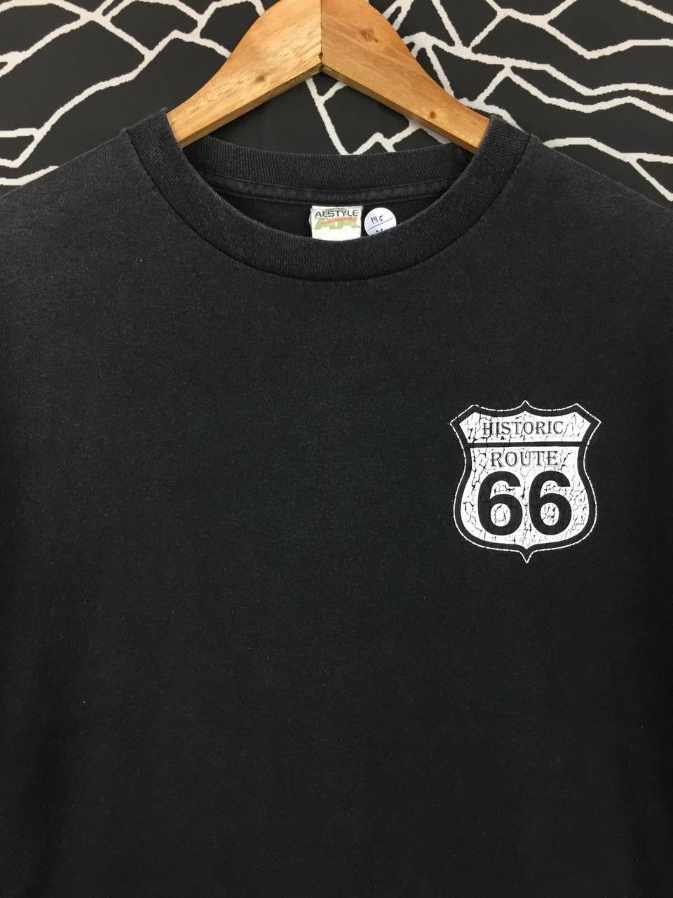 Route 66 × Vintage Vtg Route 66 Old Skool Gearhead Live To Ride Tee Size US M / EU 48-50 / 2 - 4 Thumbnail