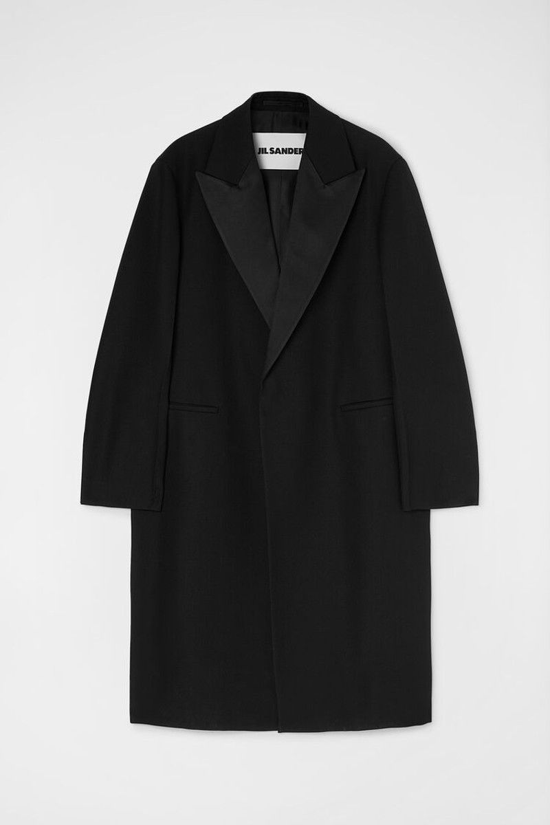 Jil Sander o1loc1c0426 Tailored Coat in Black Size US S / EU 44-46 / 1 - 1 Thumbnail