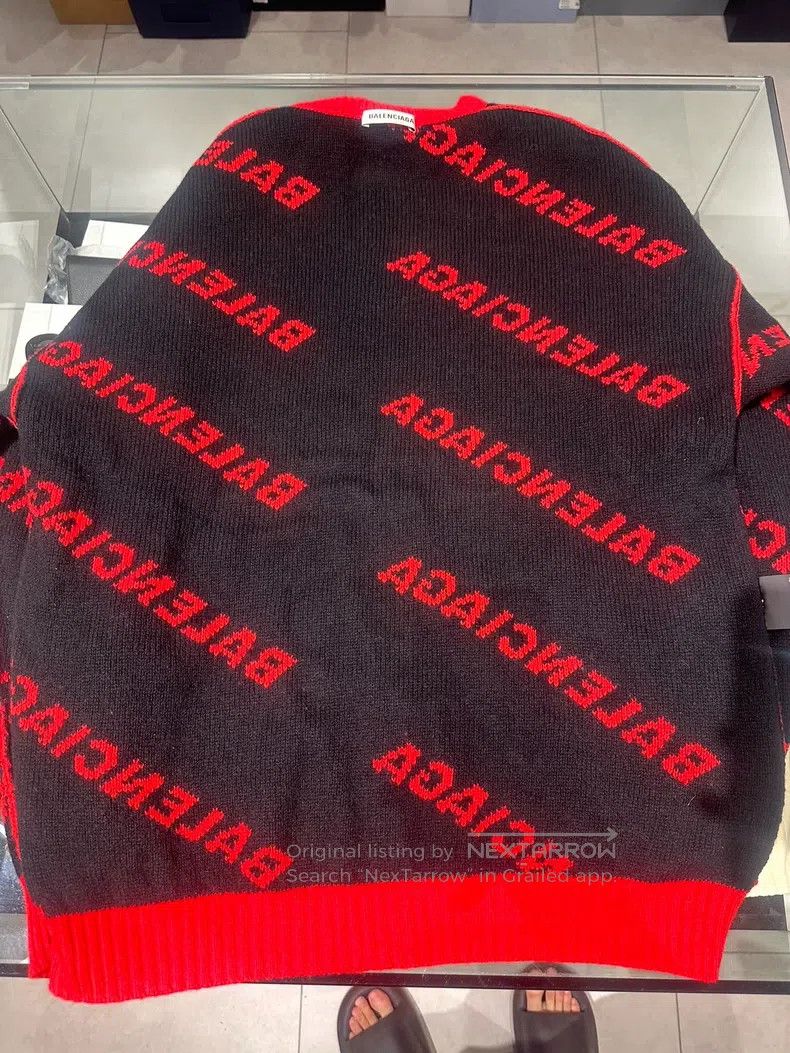 Balenciaga Balenciaga Red orange bullet train all-over print sweater Size US XS / EU 42 / 0 - 4 Thumbnail