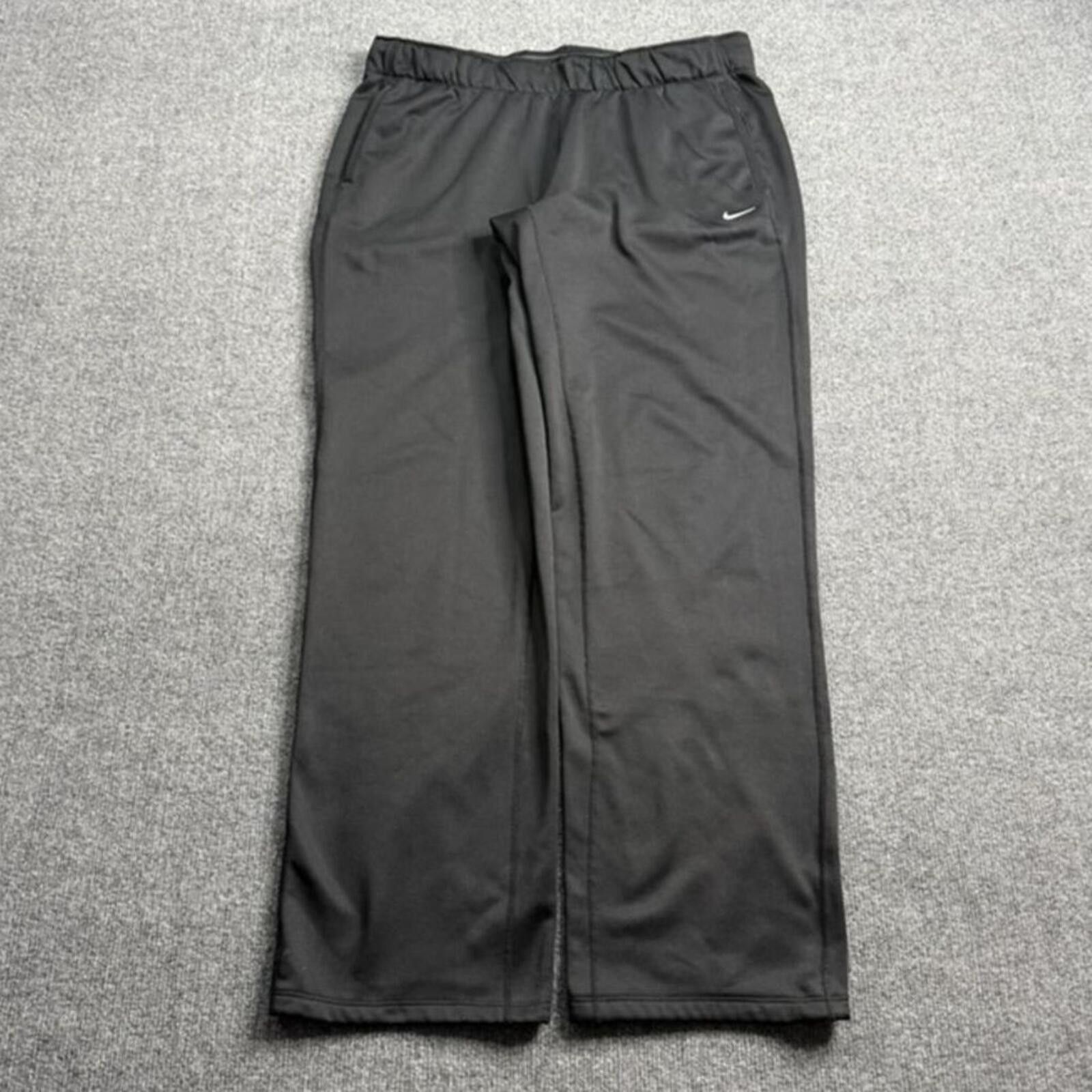Nike Nike Baggy Wide Leg Sweatpants Black LG Size US 34 / EU 50 - 1 Thumbnail
