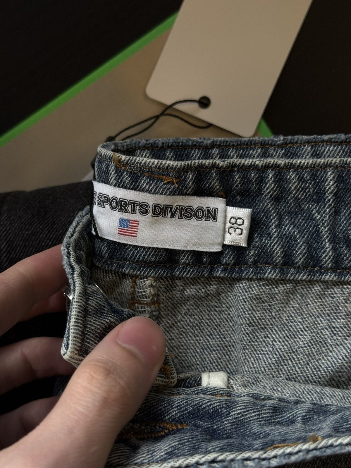 Vale Valley Stone Crystal Rhinestone Baggy Blue Jeans Size 38 Size US 38 / EU 54 - 12 Thumbnail