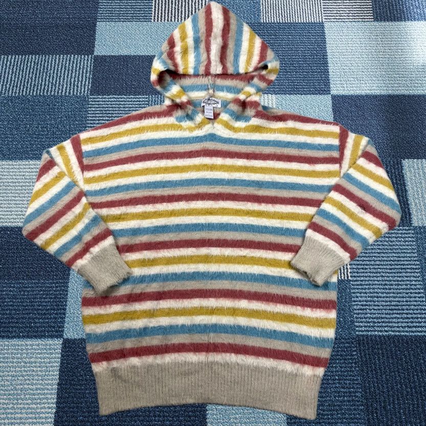 Anthropologie Anthropologie Hoodie Womens Large Multicolor Striped Pullover Cozy Winter Fall Spring Size L / US 10 / IT 46 - 1 Thumbnail