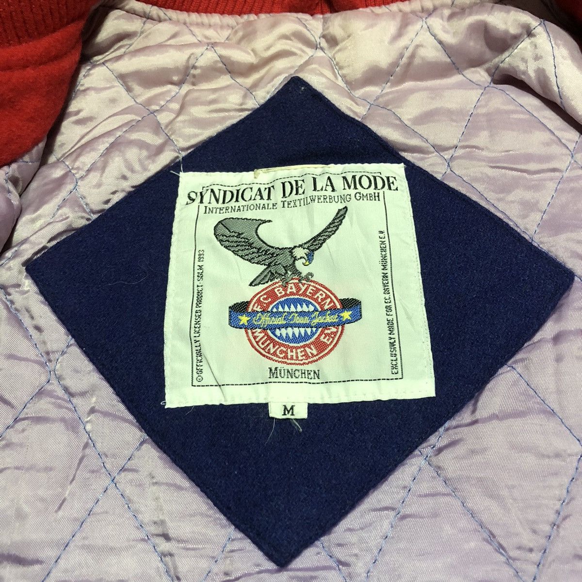 Vintage Rare Original Vtg Fc Bayern Munchen Wool Varsity Jacket Size US M / EU 48-50 / 2 - 10 Thumbnail