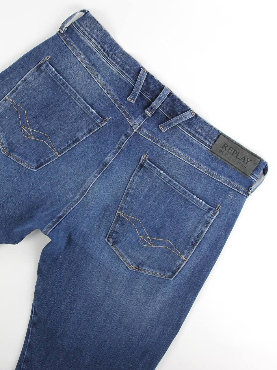 Replay REPLAY Blue Hyperflex jeans Size US 33 - 6 Thumbnail