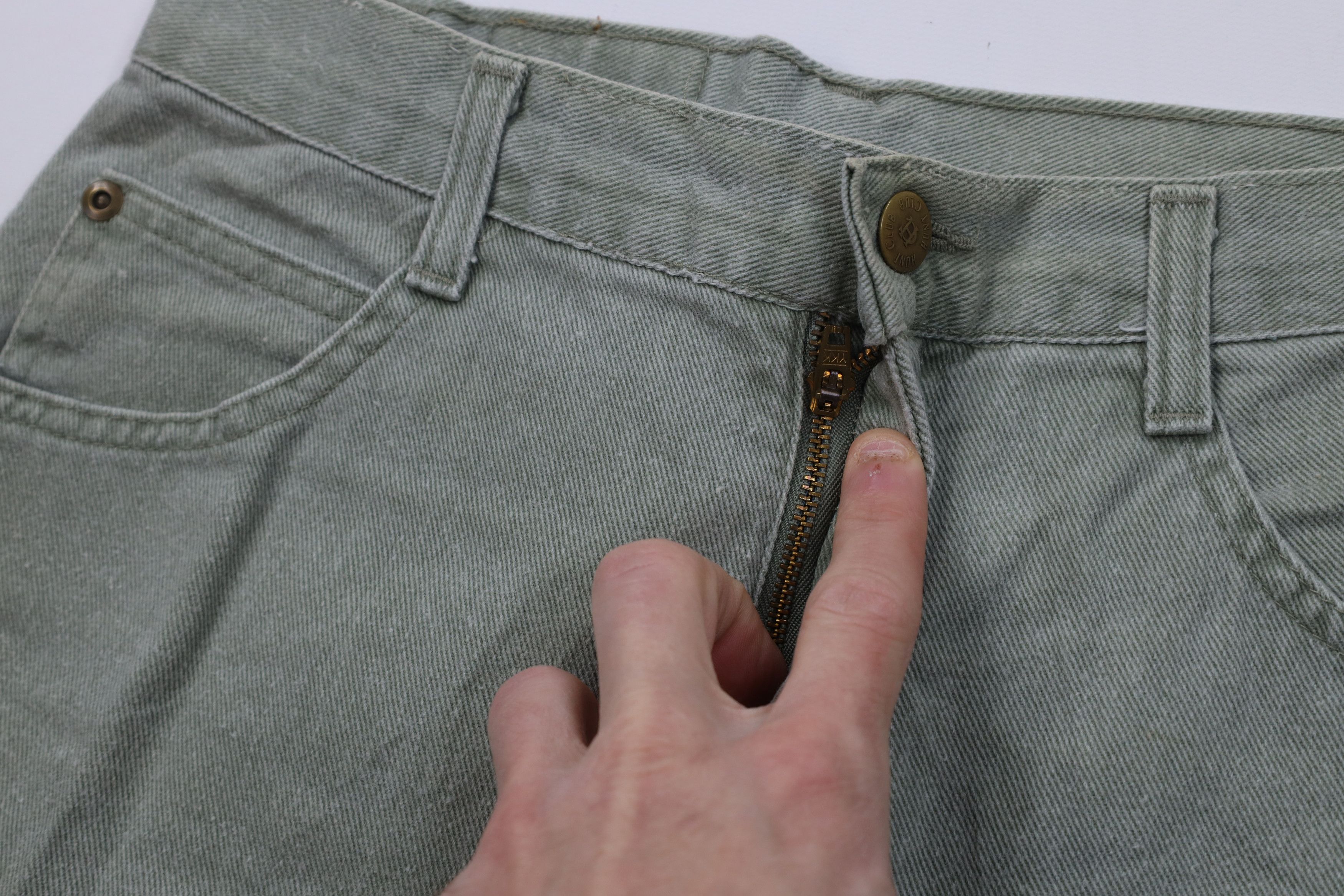 Vintage Vintage 90s Streetwear Fit Denim Jean Shorts Green USA Size 28" / US 6 / IT 42 - 5 Thumbnail