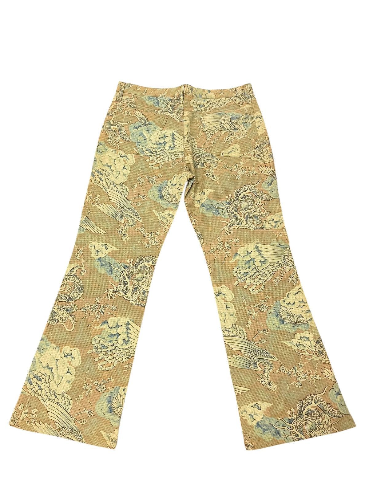 Japanese Brand Flare Jeans Men’s Batsu Fullprinted Dragons Boot Cut 4🟦0 Size US 32 / EU 48 - 11 Thumbnail