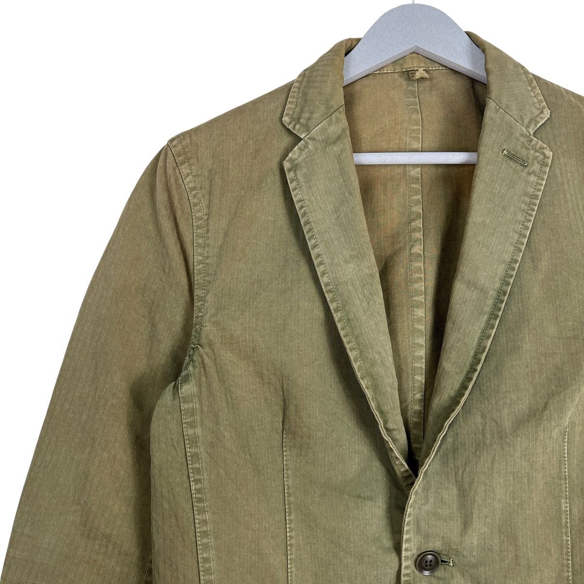 Lounge Lizard 🔥 LOUNGE LIZARD HARRINGBONE TWILL BLAZER JACKET Size US S / EU 44-46 / 1 - 7 Thumbnail