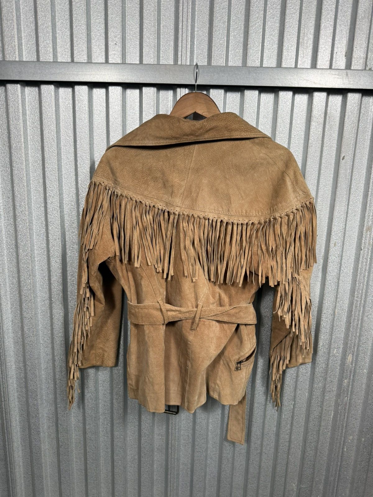 Other Insane Victoria Leather Hide Fringe Western Country Jacket Size M / US 6-8 / IT 42-44 - 12 Thumbnail
