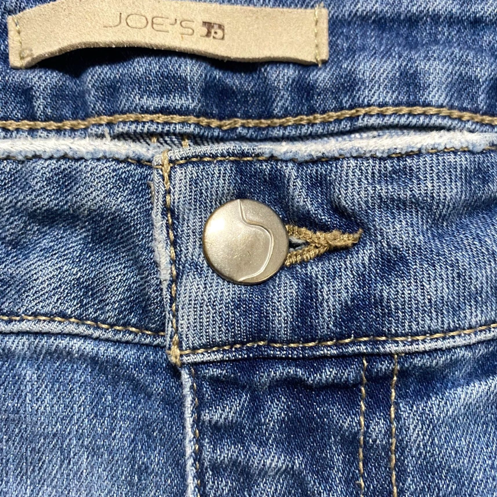 Vintage Joe's Jeans Womens Jeans 29 Blue Denim Mid Rise Skinny Medium Wash Distressed Size 29" - 4 Thumbnail
