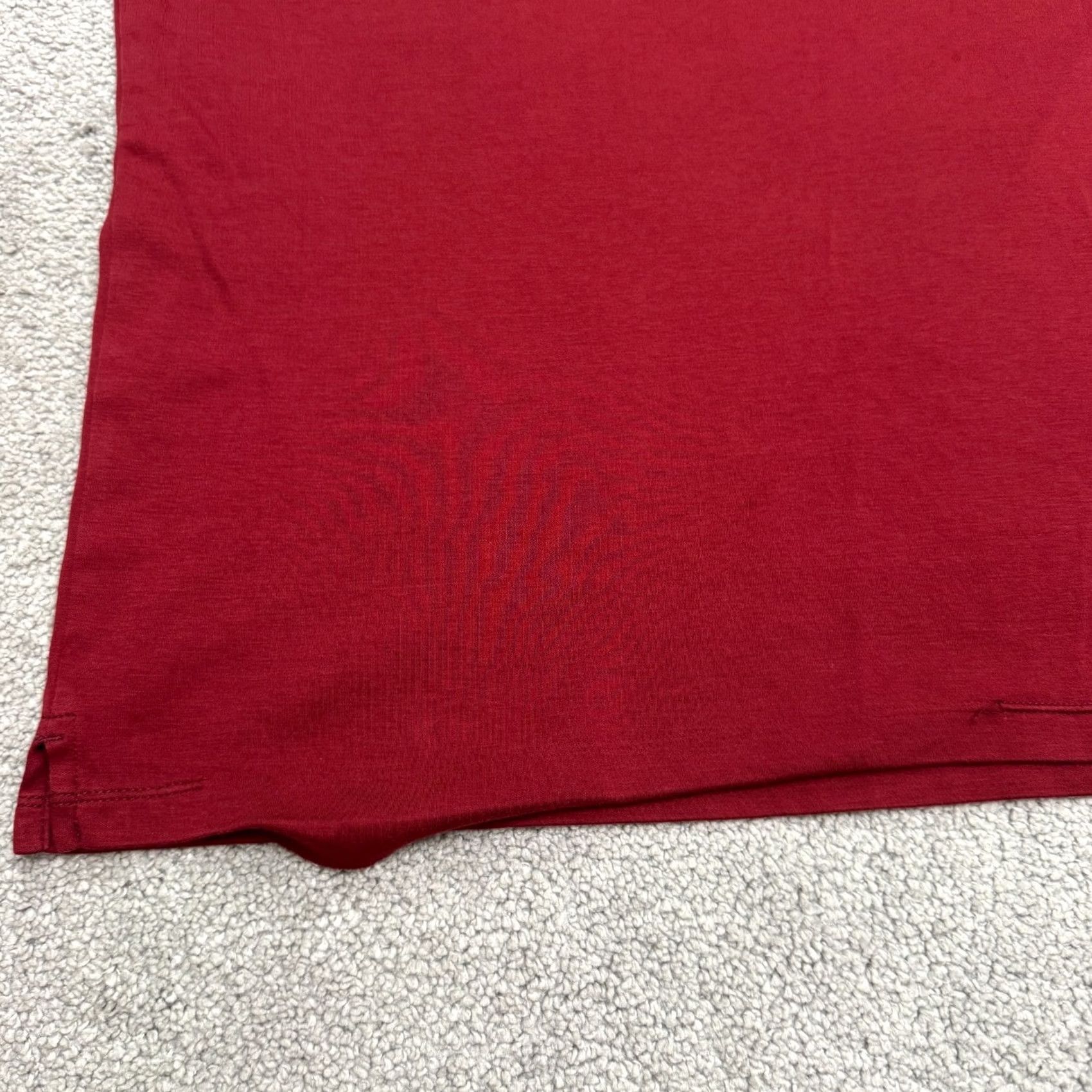 Vintage Robert Barakett Polo Shirt Men XL Red Long Sleeve Knit 100% Cotton Casual Classic Sports Size US XL / EU 56 / 4 - 6 Thumbnail