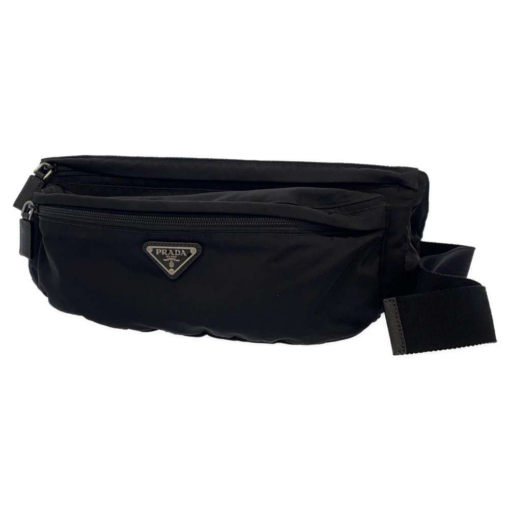 image of Prada Body Bag Waist Pouch Crossbody Black, Women's