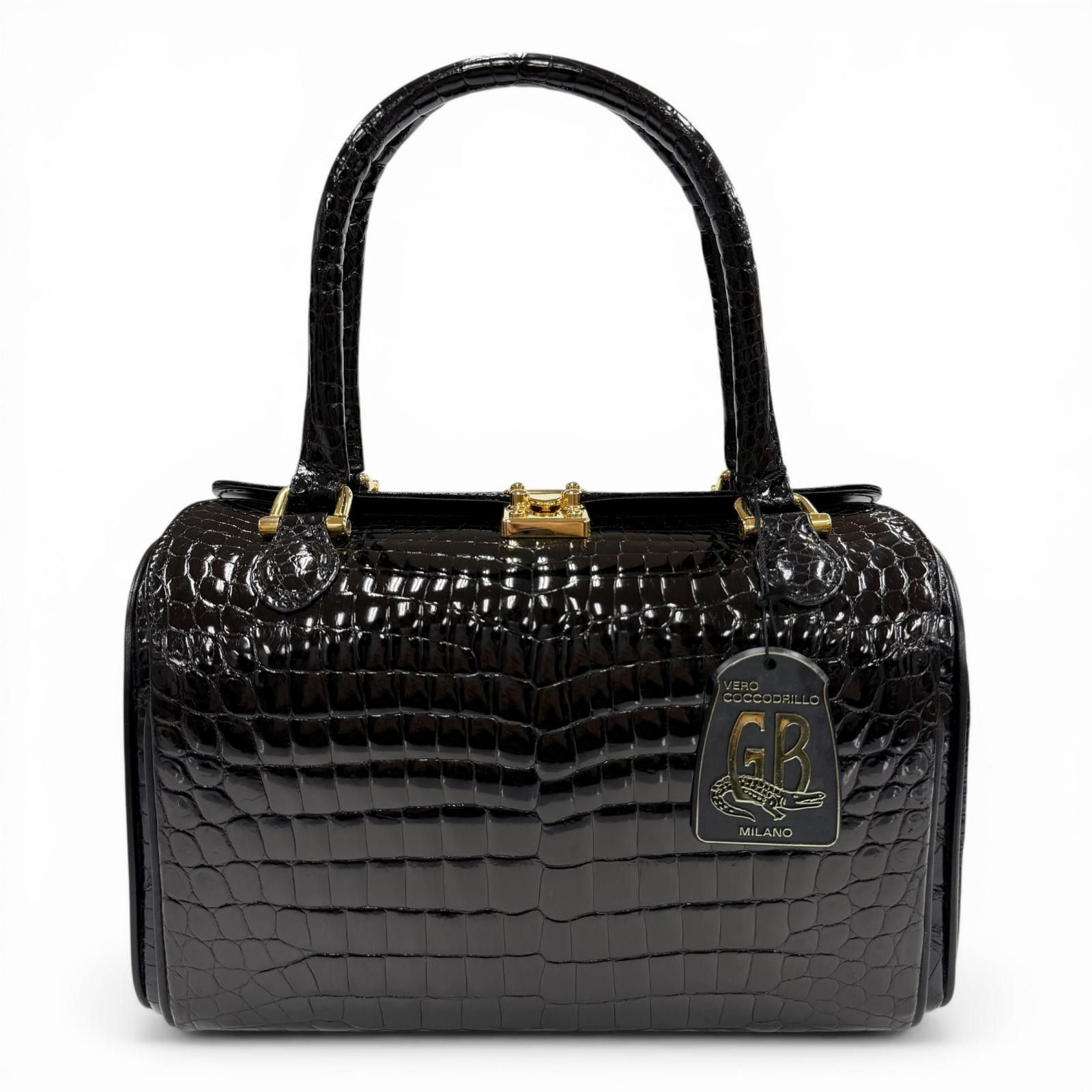 Other Other G BORRI Crocodile Handbag Leather Handbag DUTY FREE for USA Size ONE SIZE - 1 Thumbnail