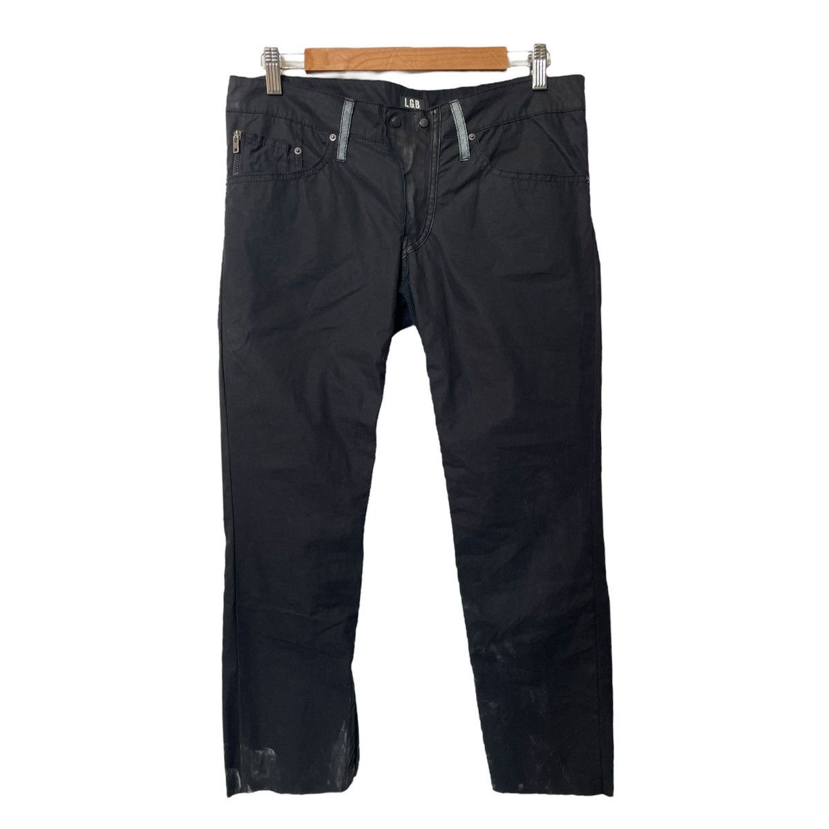 image of Le Grande Bleu L G B Lgb Black Cropped Denim, Men's (Size 31)