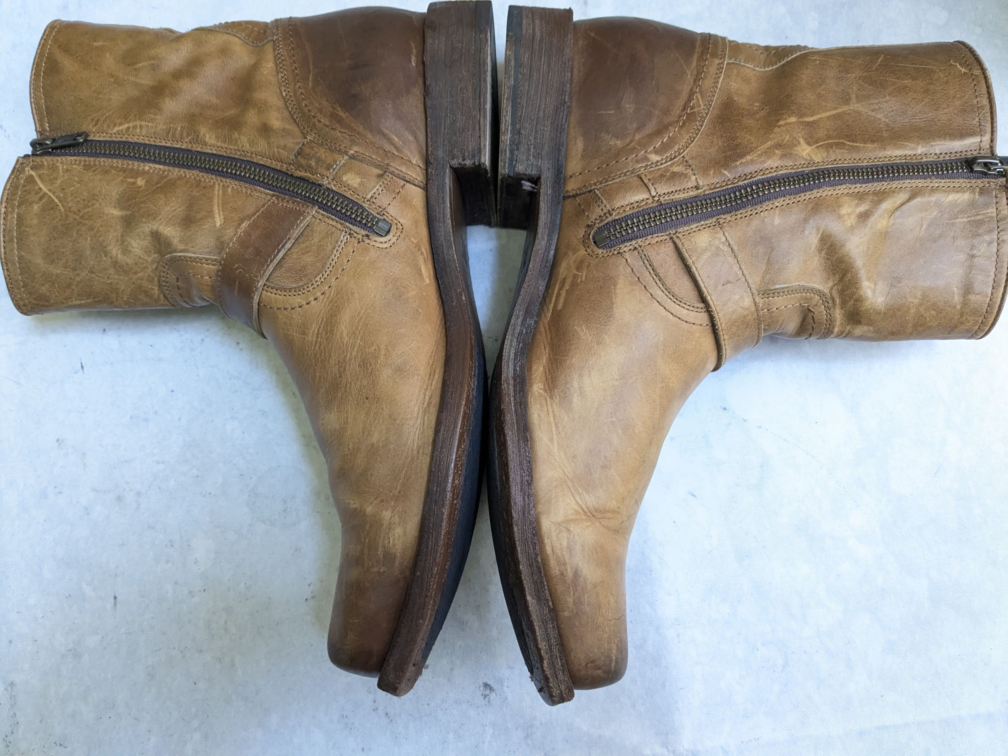 Frye Frye Engineer Boots Brown Leather 11.5 Motorcycle Biker Size US 11.5 / EU 44-45 - 11 Thumbnail