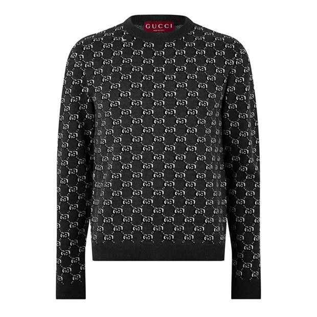 Gucci GUCCI All Over Gg Crewneck Jumper Size US M / EU 48-50 / 2 - 1 Thumbnail