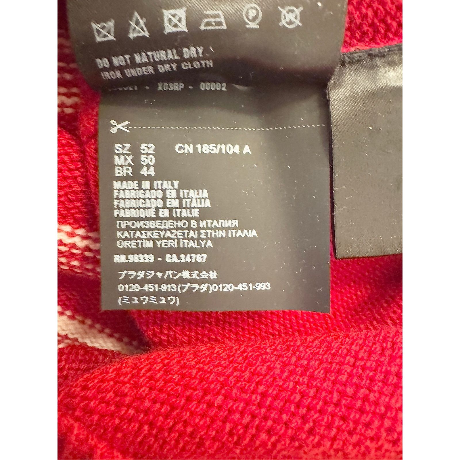 Prada Prada Pullover Pure Cashmere Knitted Intarsia Sweater Size US L / EU 52-54 / 3 - 4 Thumbnail