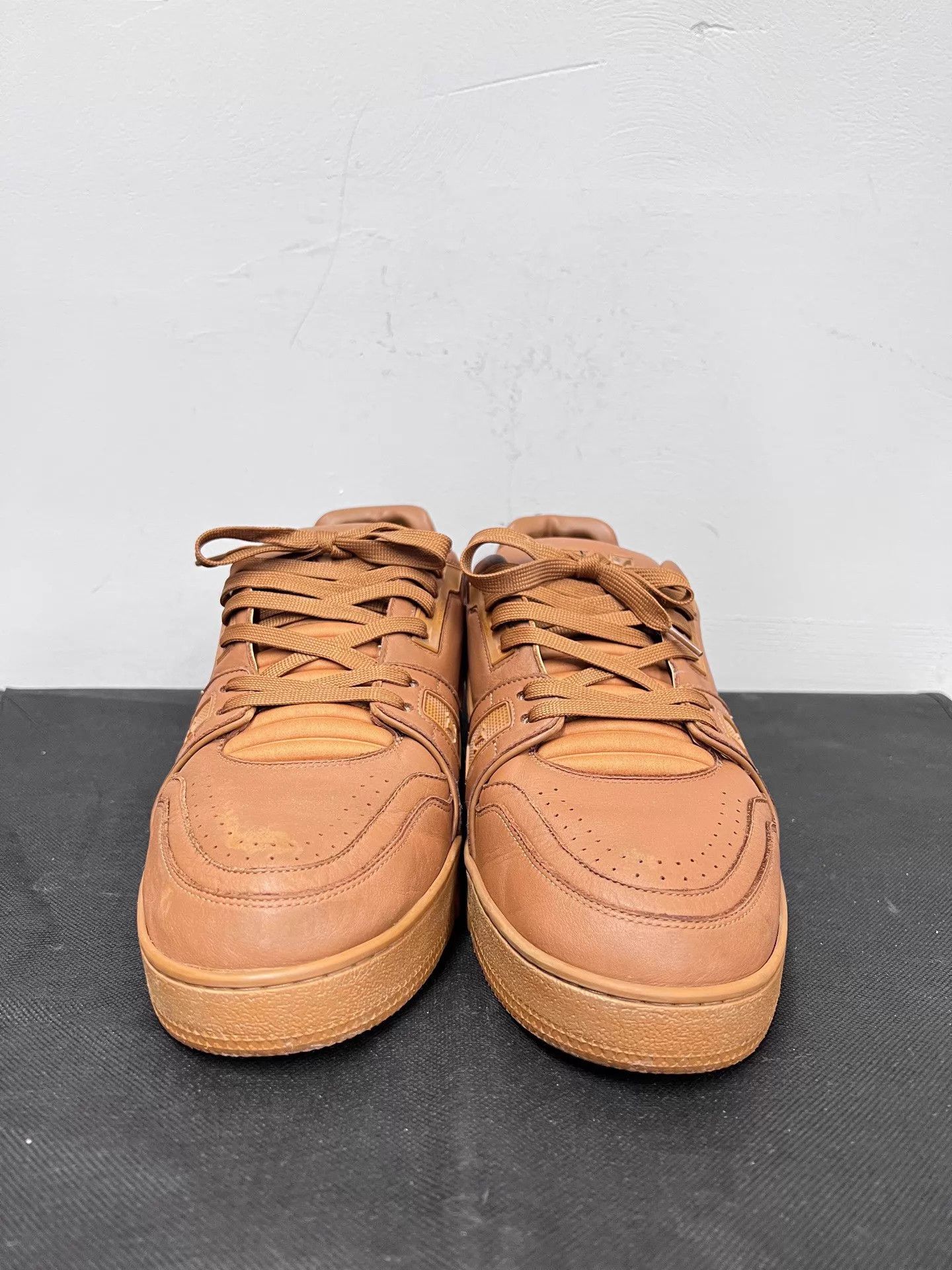 Louis Vuitton Lv Trainer Distressed Brown UK10/44 Size US 11 / EU 44 - 2 Thumbnail