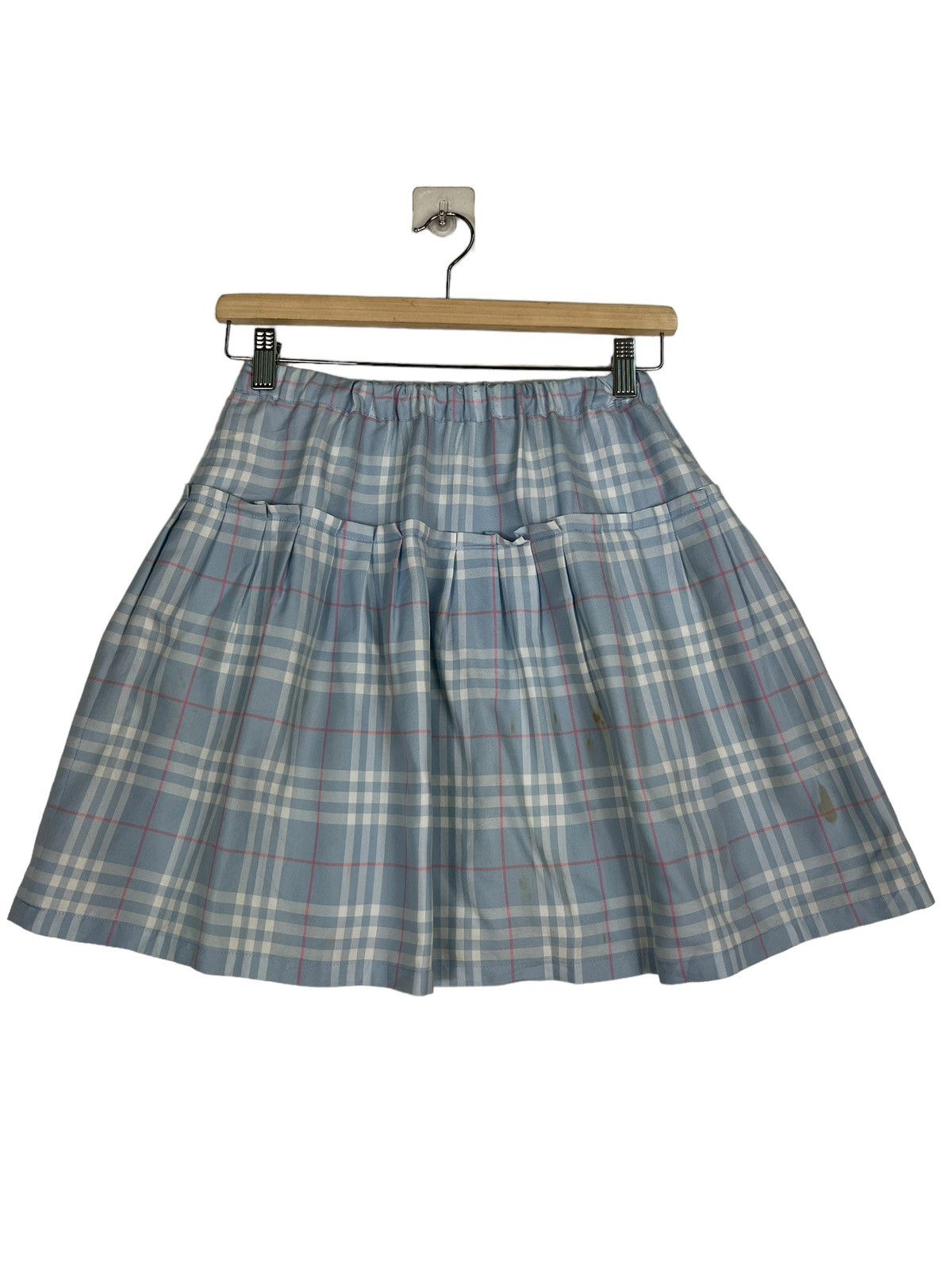 Burberry 🔥 BURBERRY IVY BLUE NOVA CHECK SKIRTS Size 38" / US 16 / IT 52 - 2 Thumbnail